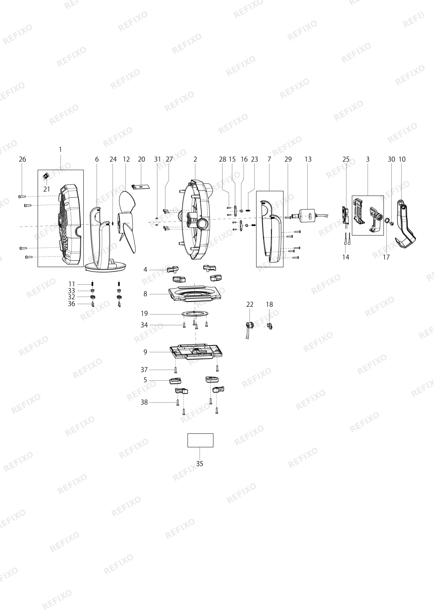 MAKITA CF100D — схема запчастей