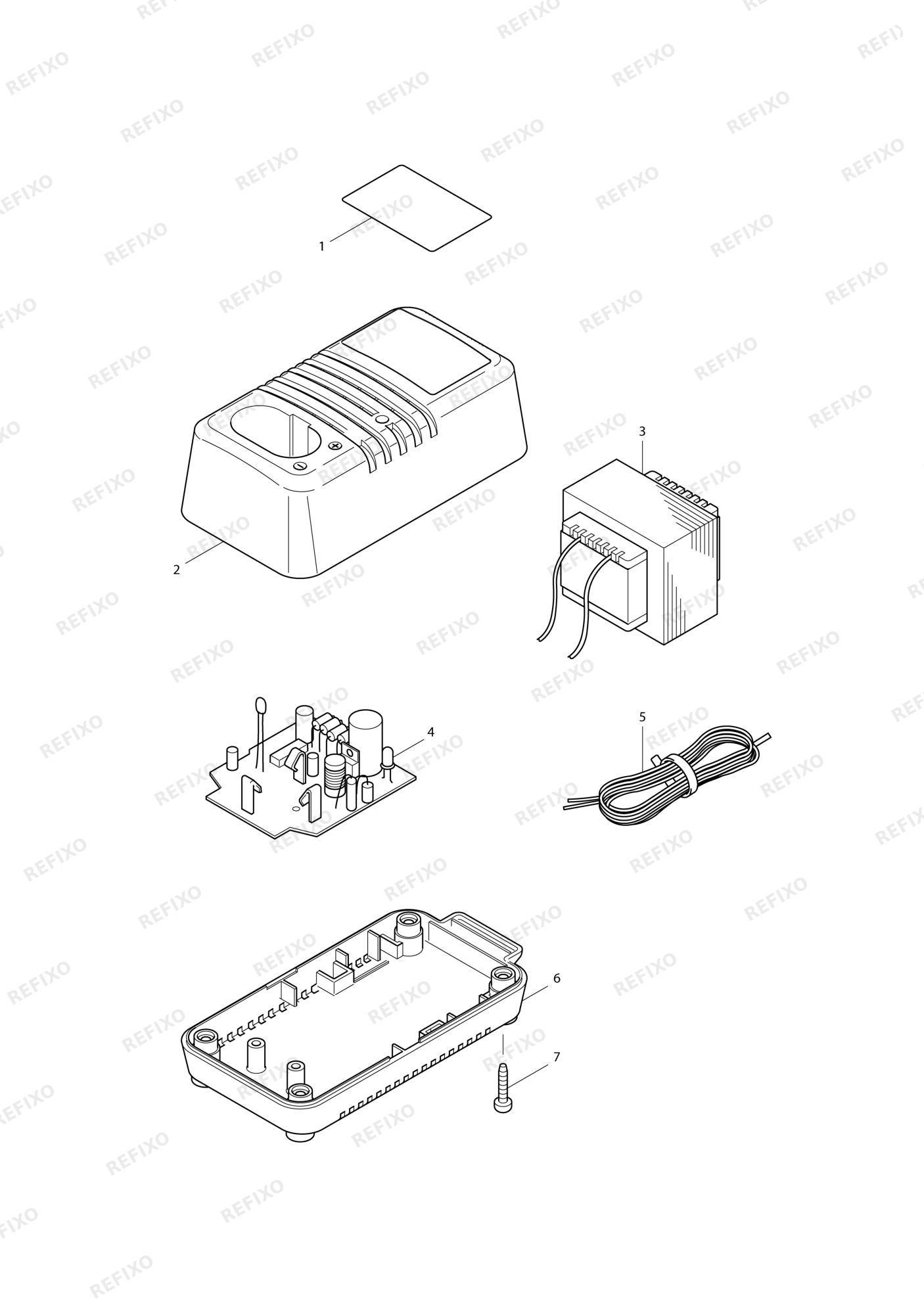 MAKITA DC1850 — схема запчастей