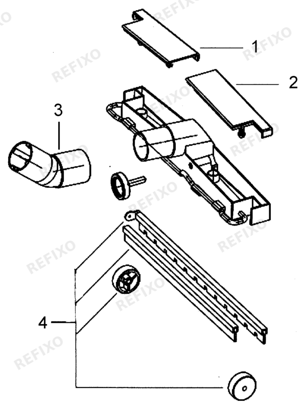 Festool Bodendüse D 36 BD 370 452908 — схема запчастей