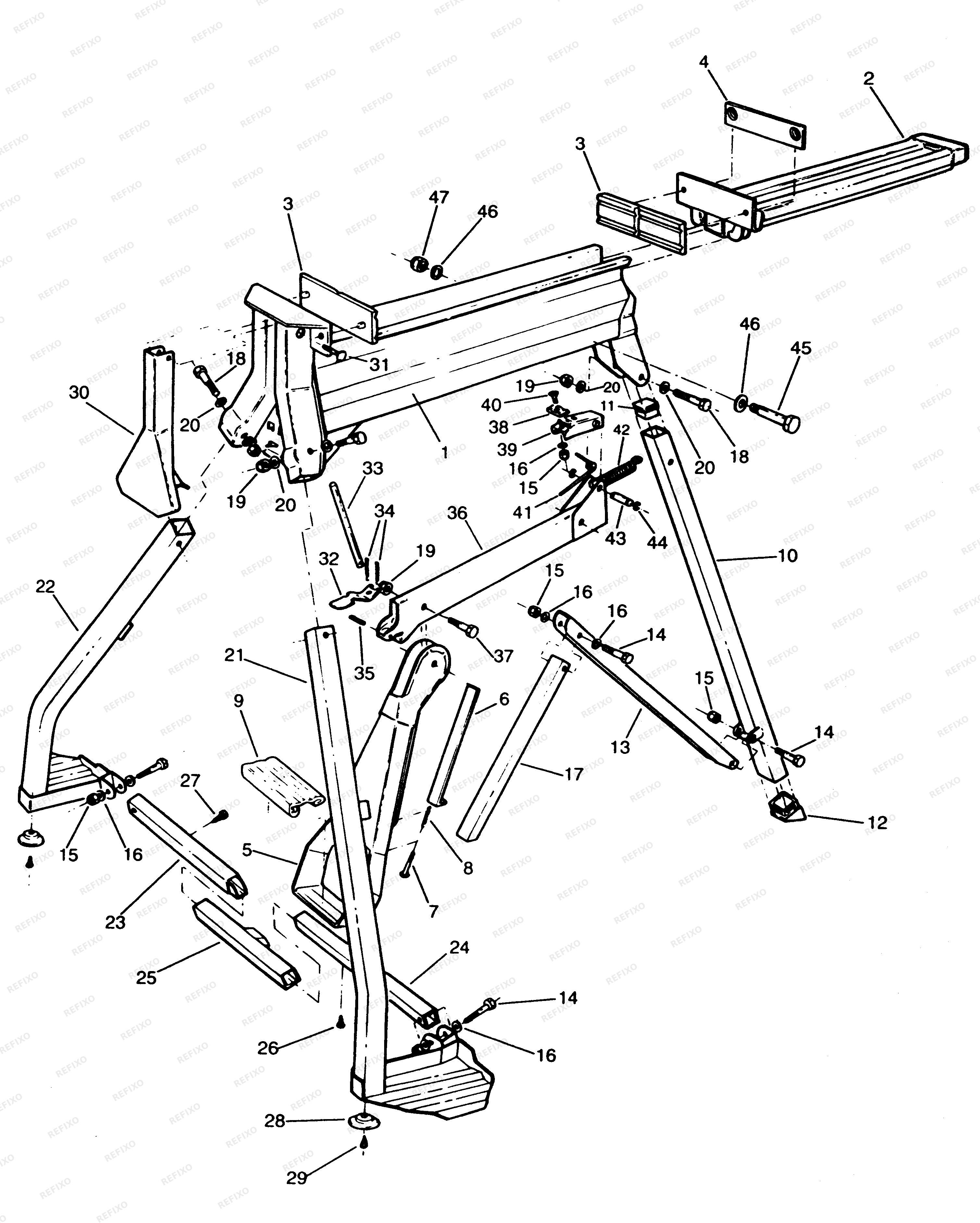 DeWalt СУПЕРТИСКИ MSB93 — схема запчастей