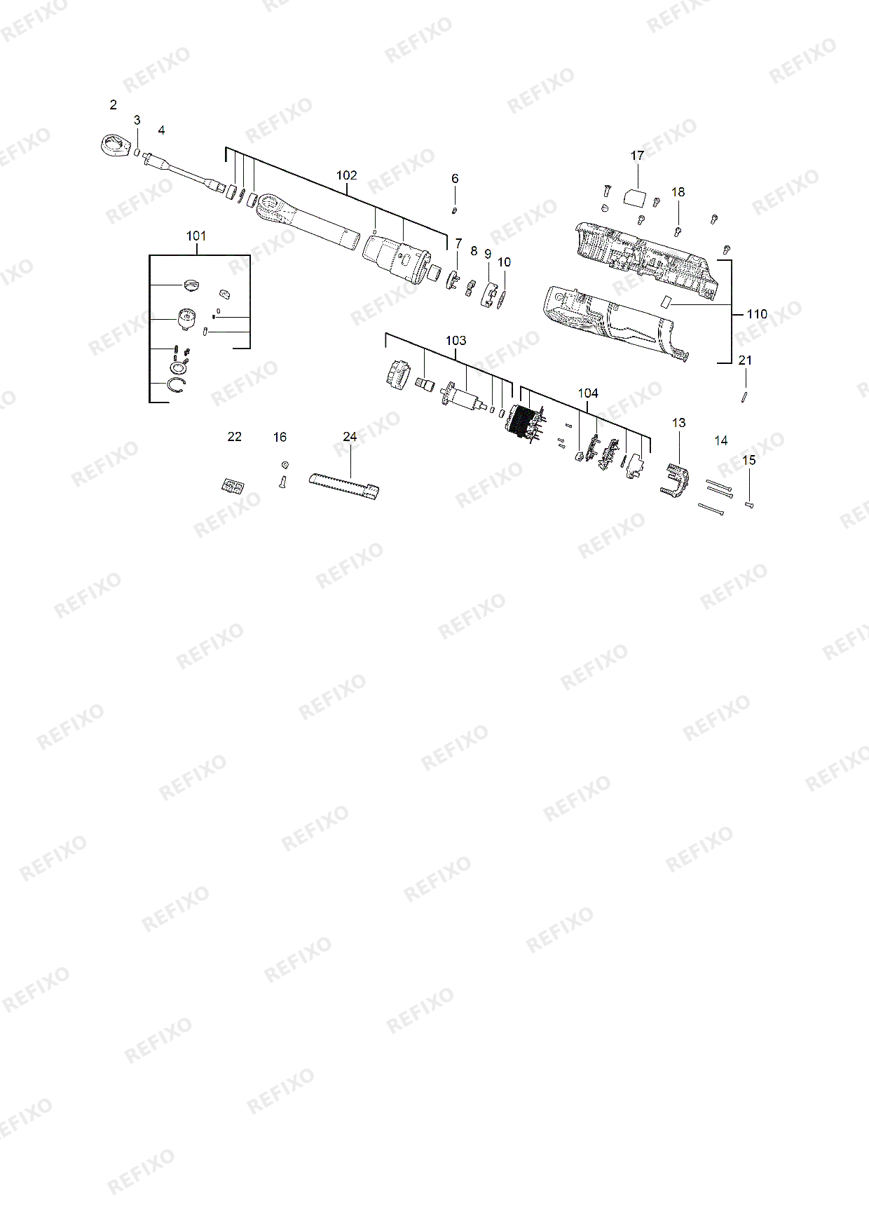 MILWAUKEE M12FHIR14LR 0 4933480790 4000481540 — схема запчастей