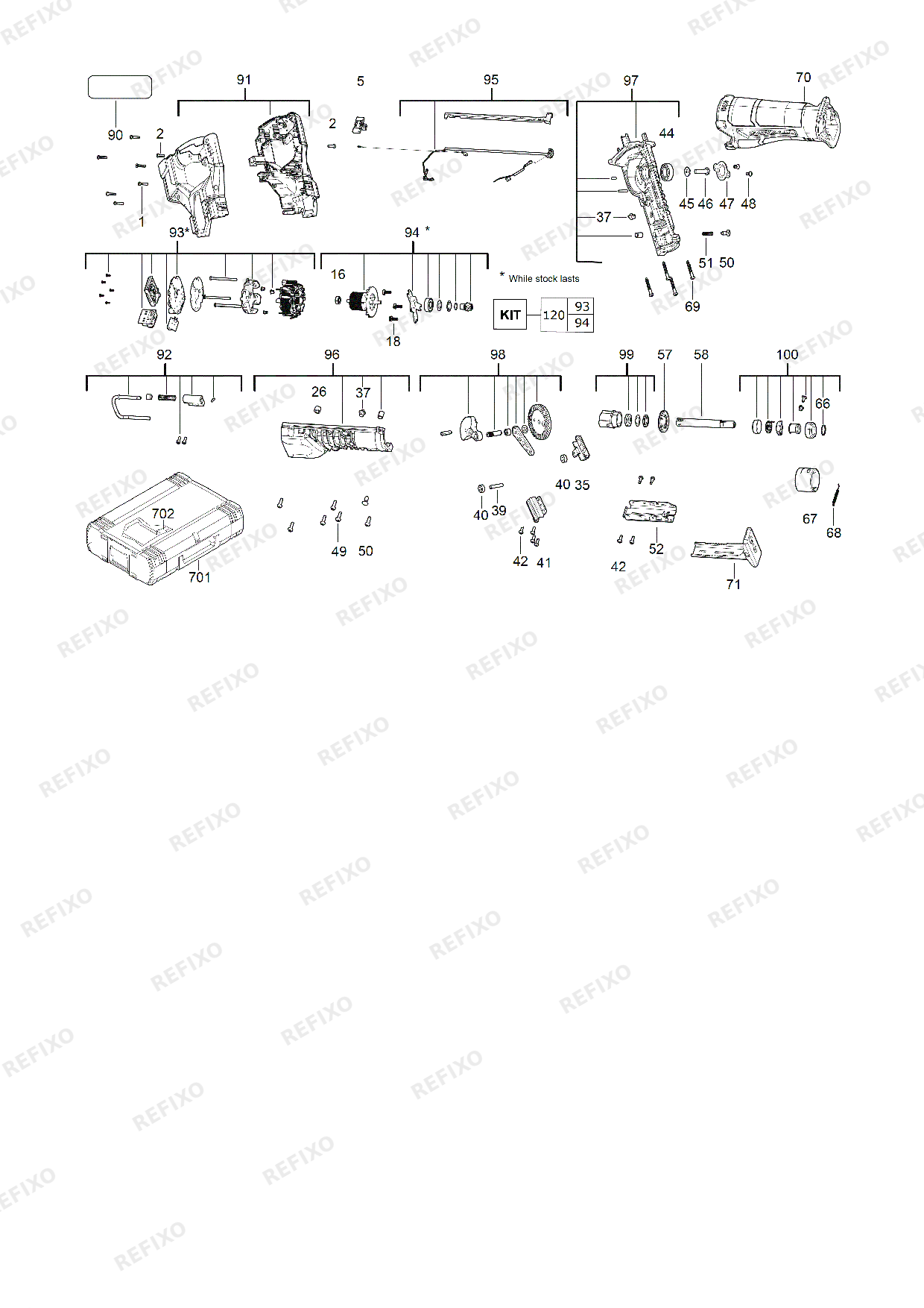 MILWAUKEE M18FSZ 0X 4933478293 4000477657 — схема запчастей