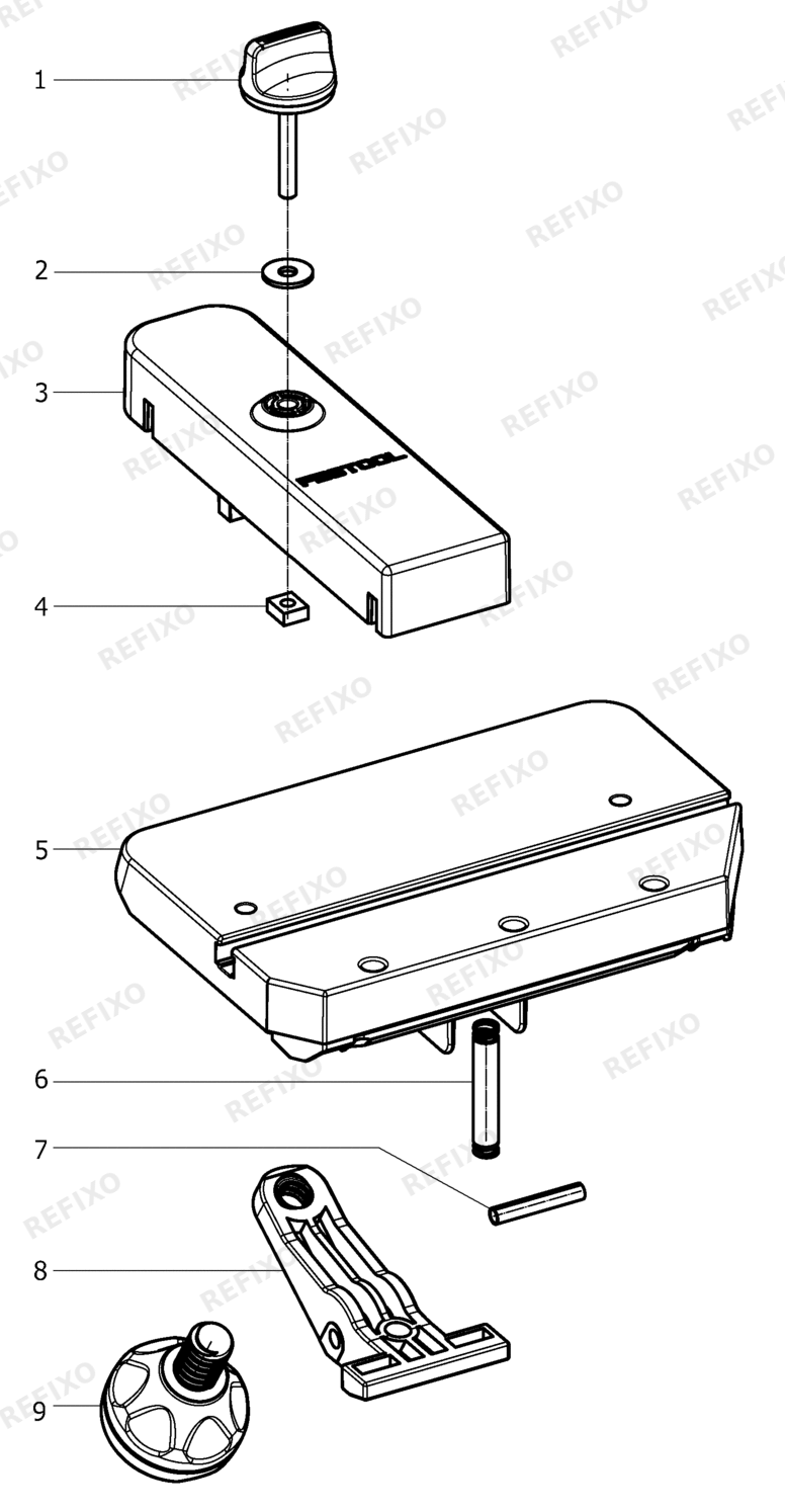 Festool AB-KS 120 - угловая опора 494317 — схема запчастей