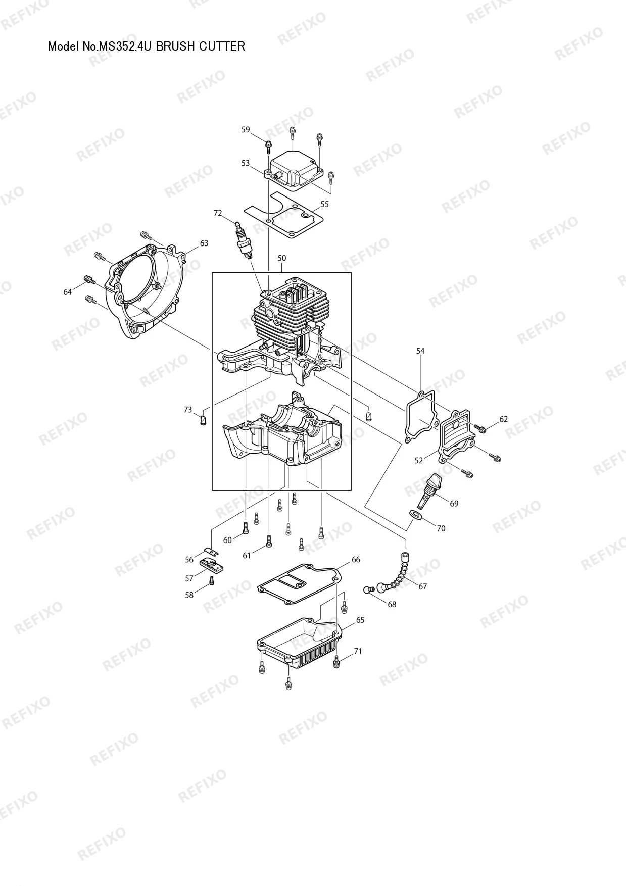 MAKITA MS 352.4U — схема запчастей