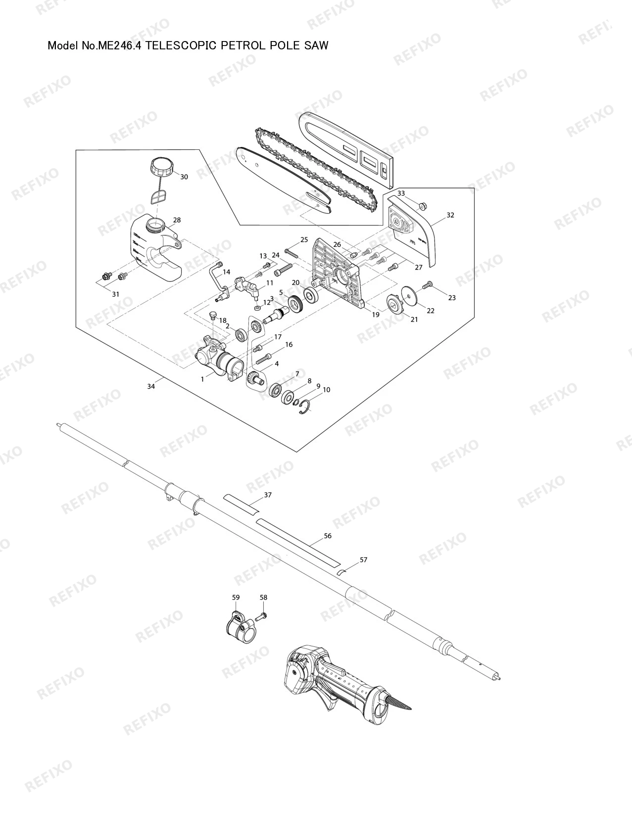 MAKITA ME 246.4 — схема запчастей
