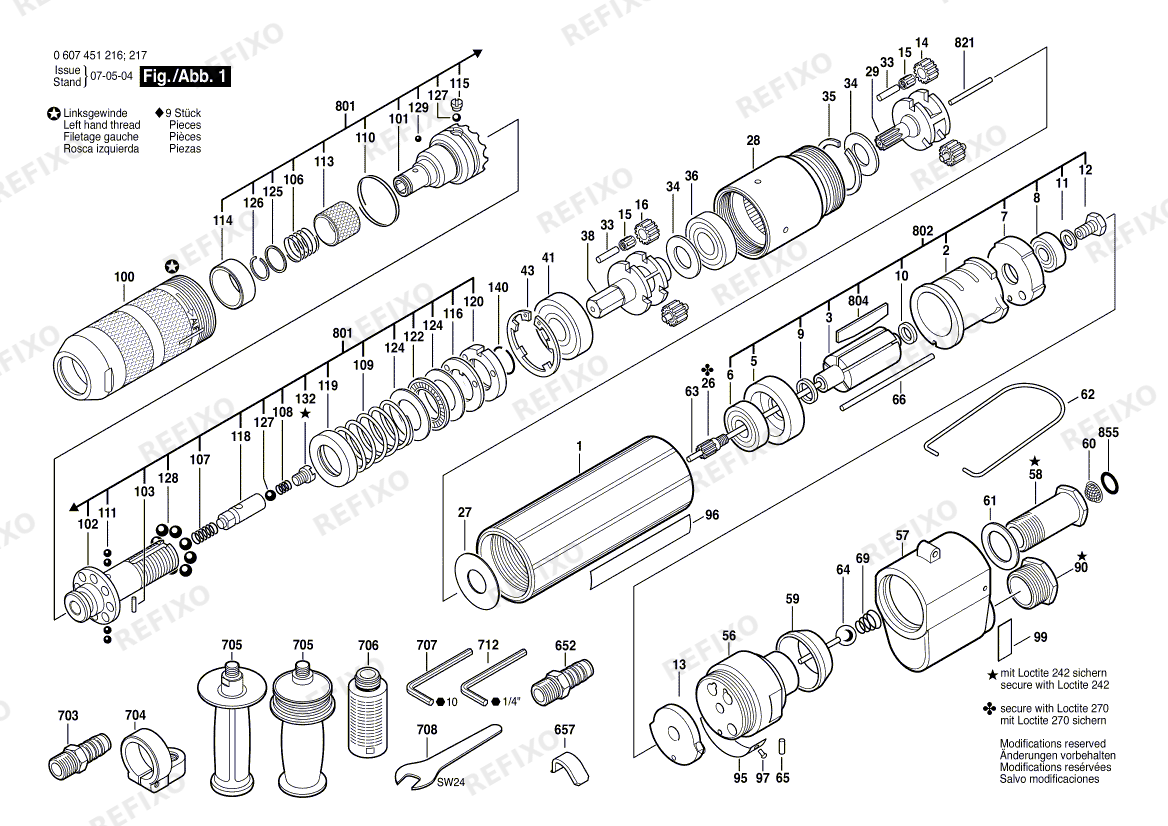 Bosch Pw- шуруповёрт -Ind 370 WATT-SERIE (0 607 451 216) — схема запчастей