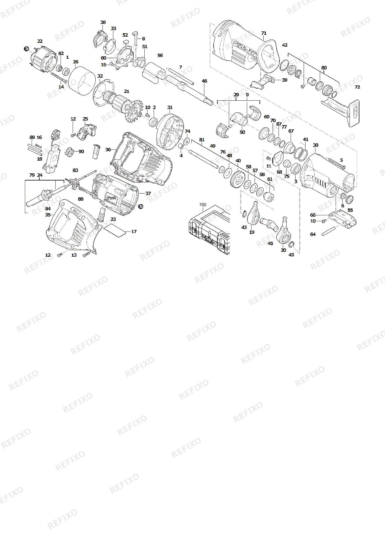 MILWAUKEE SSPE1500X 4933428900 4000458770 — схема запчастей
