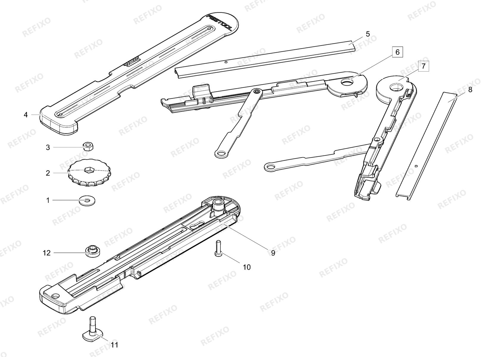 Festool Winkelschmiege SM-KS 200127 — схема запчастей