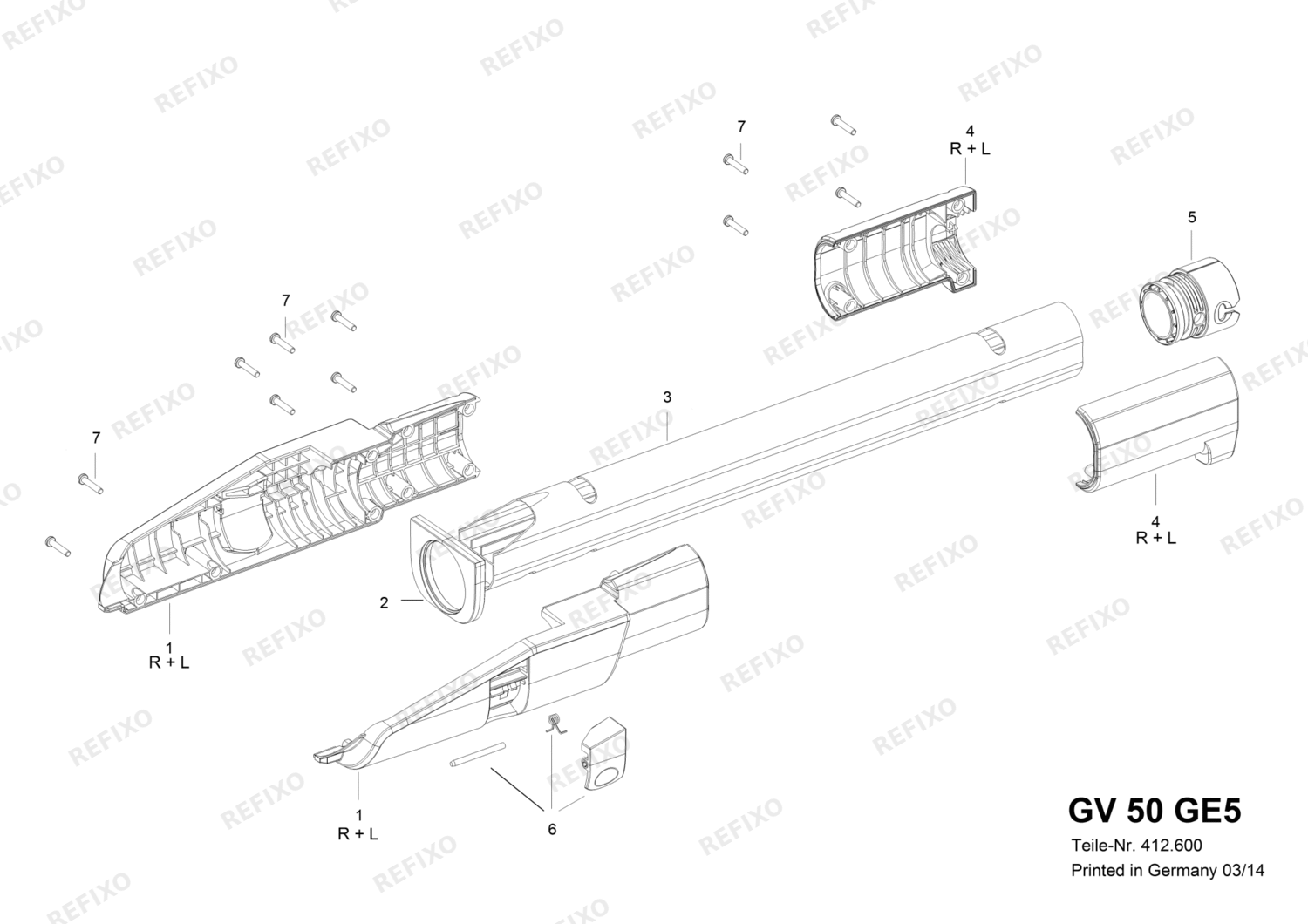 Flex GV 50 GE5 - Verlängerung 409294 — схема запчастей