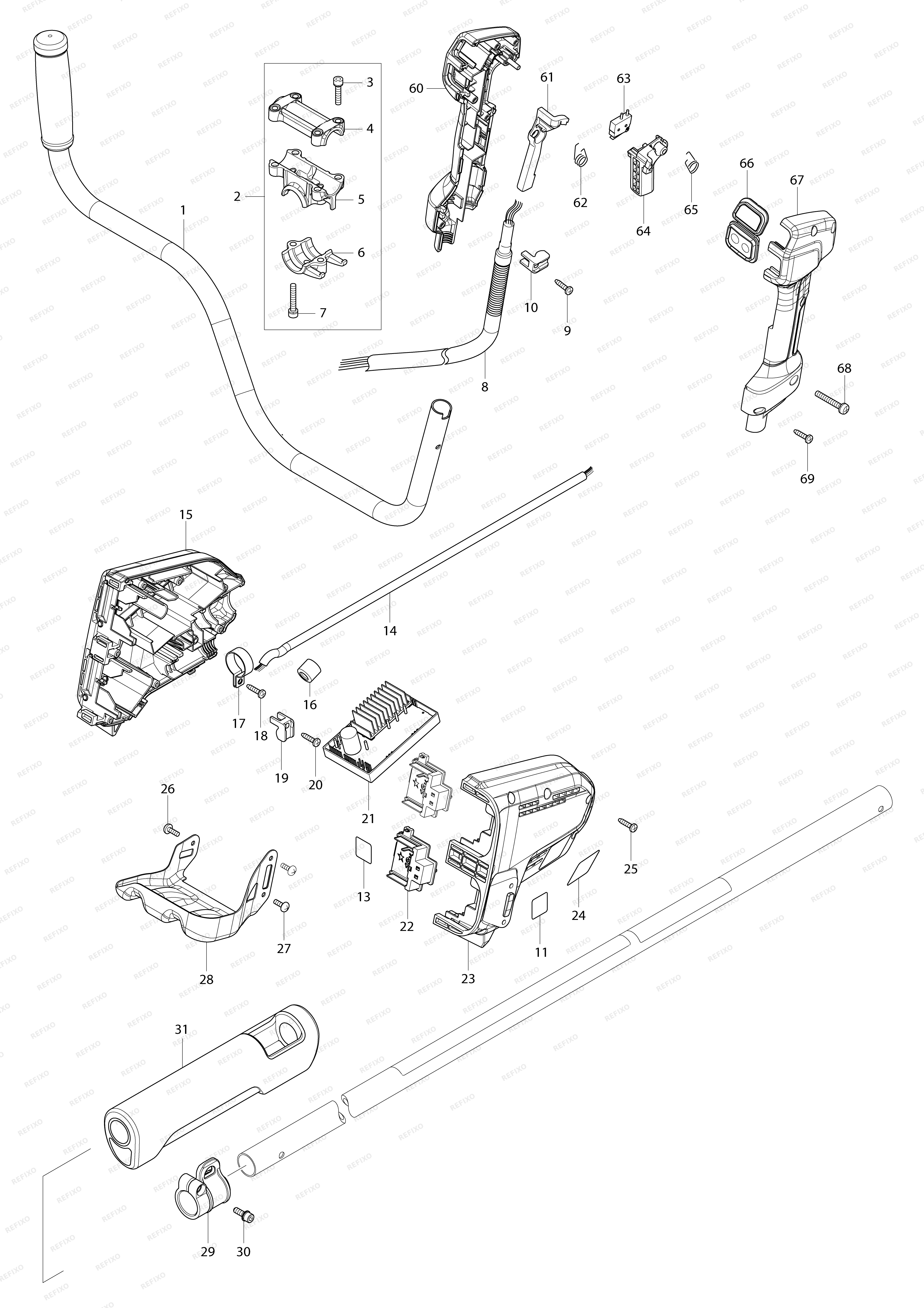 MAKITA AT3725A — схема запчастей
