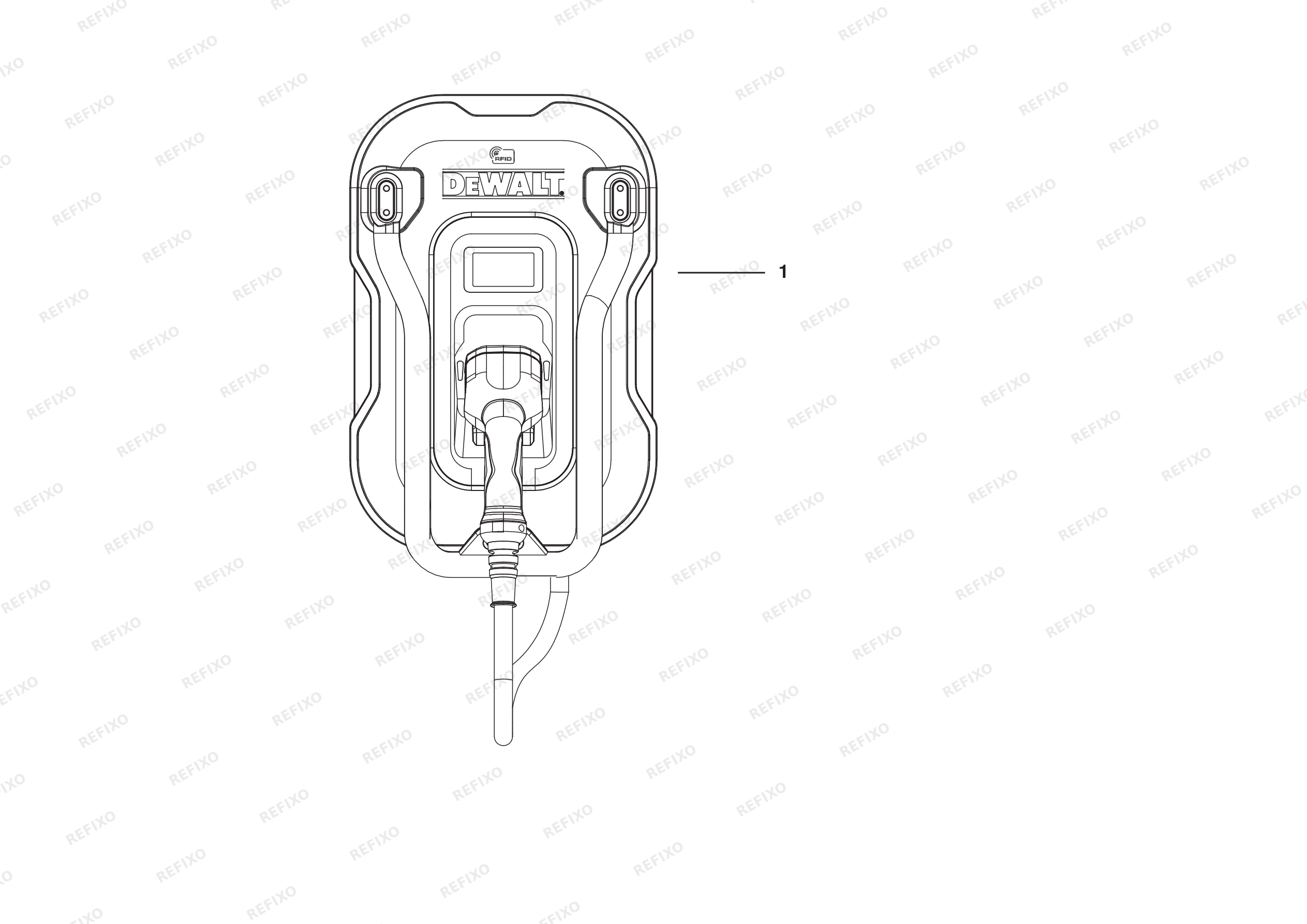 DeWalt ЗАРЯДНАЯ СТАНЦИЯ EV200D-32W-22CY — схема запчастей