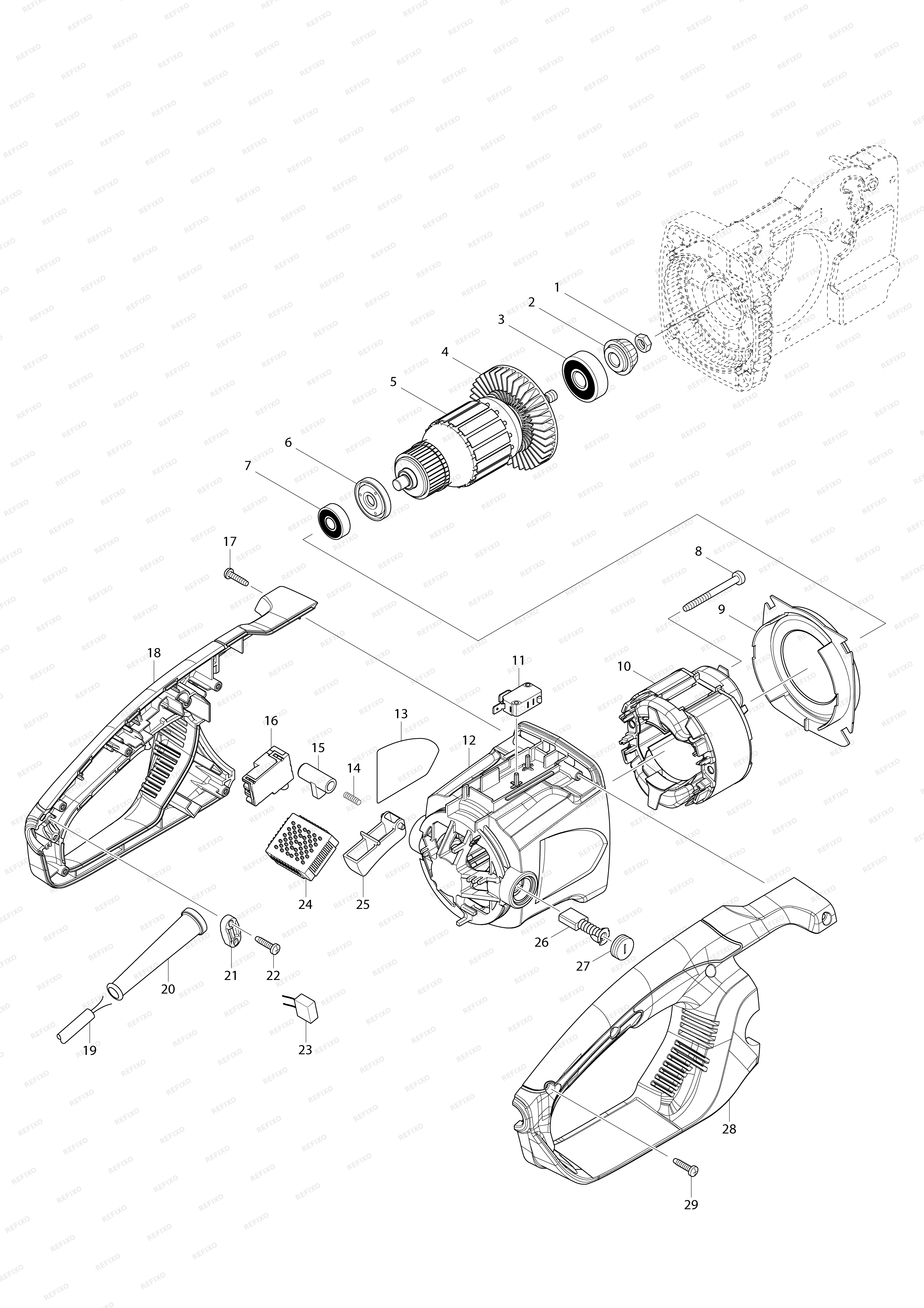 MAKITA ES164TLC — схема запчастей