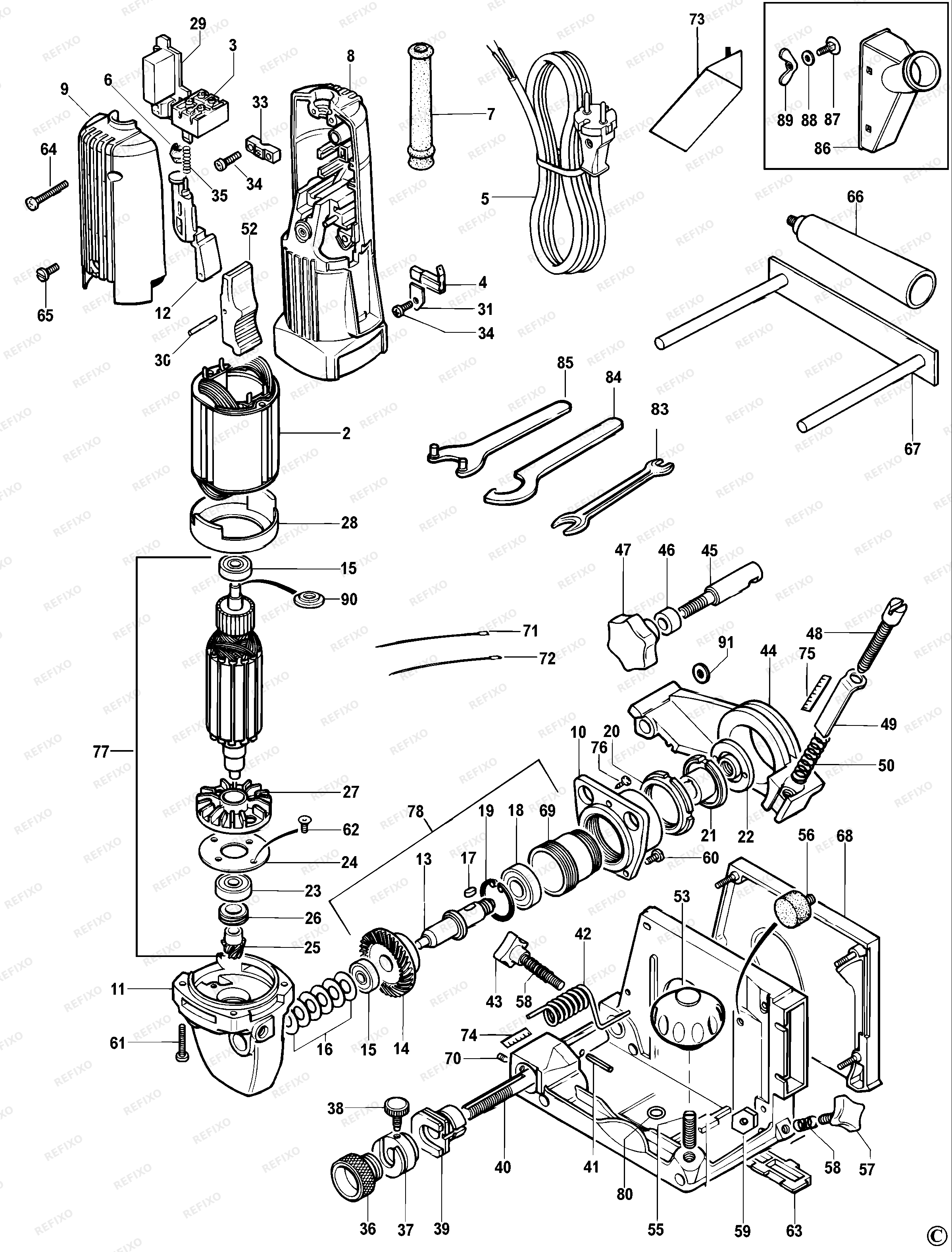 DeWalt Ð¤Ð£ÐÐÐÐÐ-Ð Ð£Ð¡Ð¢ÐÐÐÐ DW685K — схема запчастей