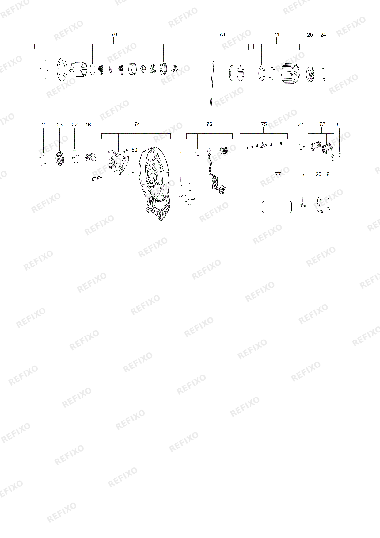 MILWAUKEE M18FPFT 0X 4933471952 4000474940 — схема запчастей