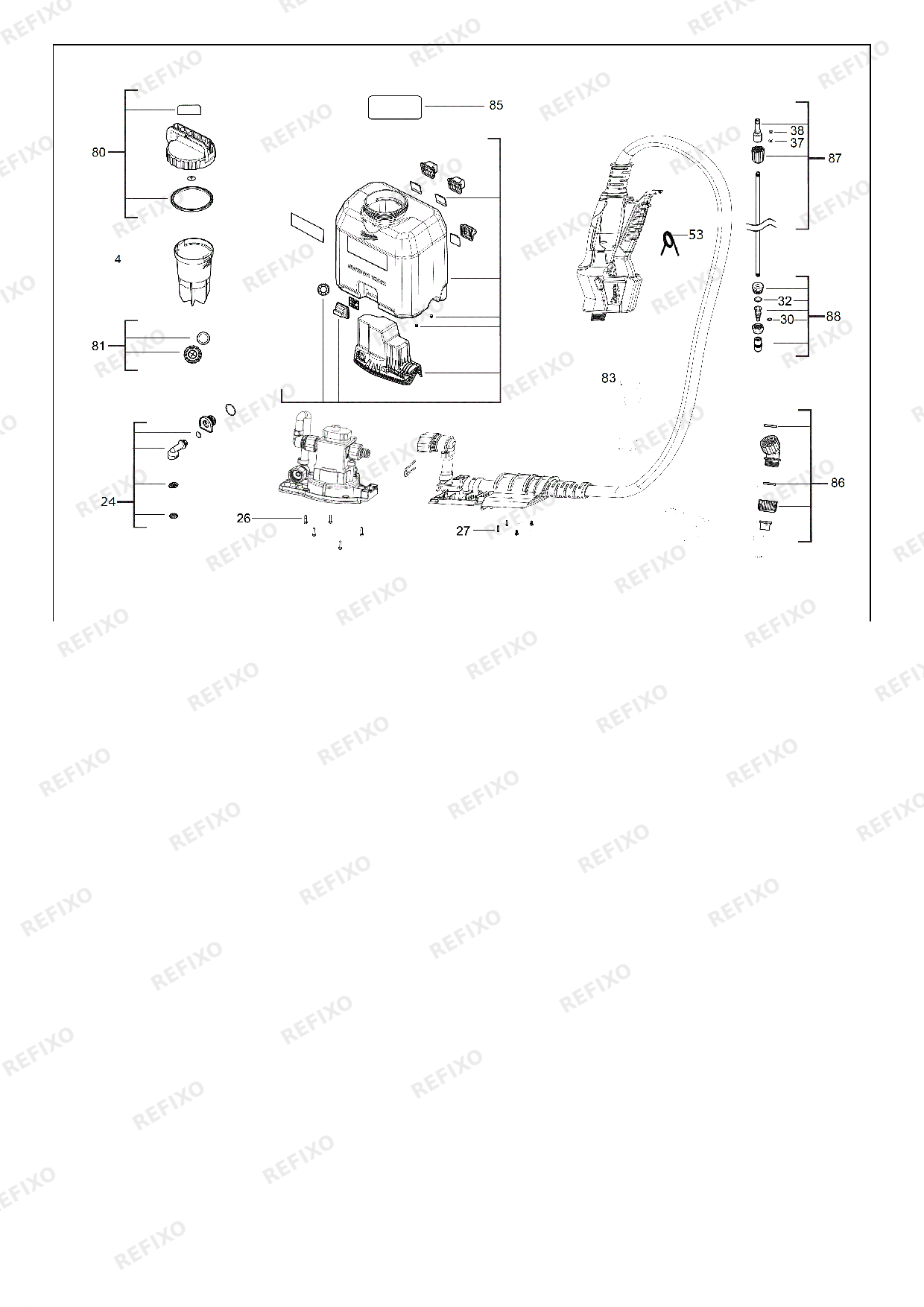 MILWAUKEE M18BPFP CCST 4933471371 4000469955 — схема запчастей