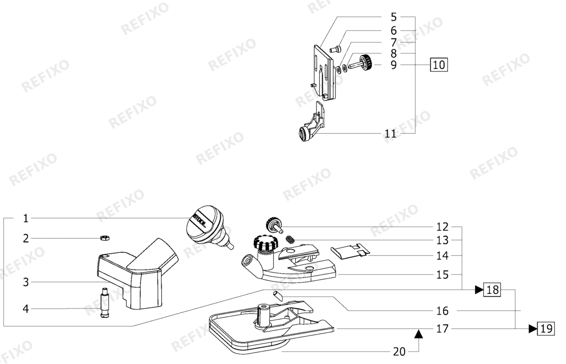 Festool FT - MFK 700 1,5 набор - Frästisch 495165 — схема запчастей