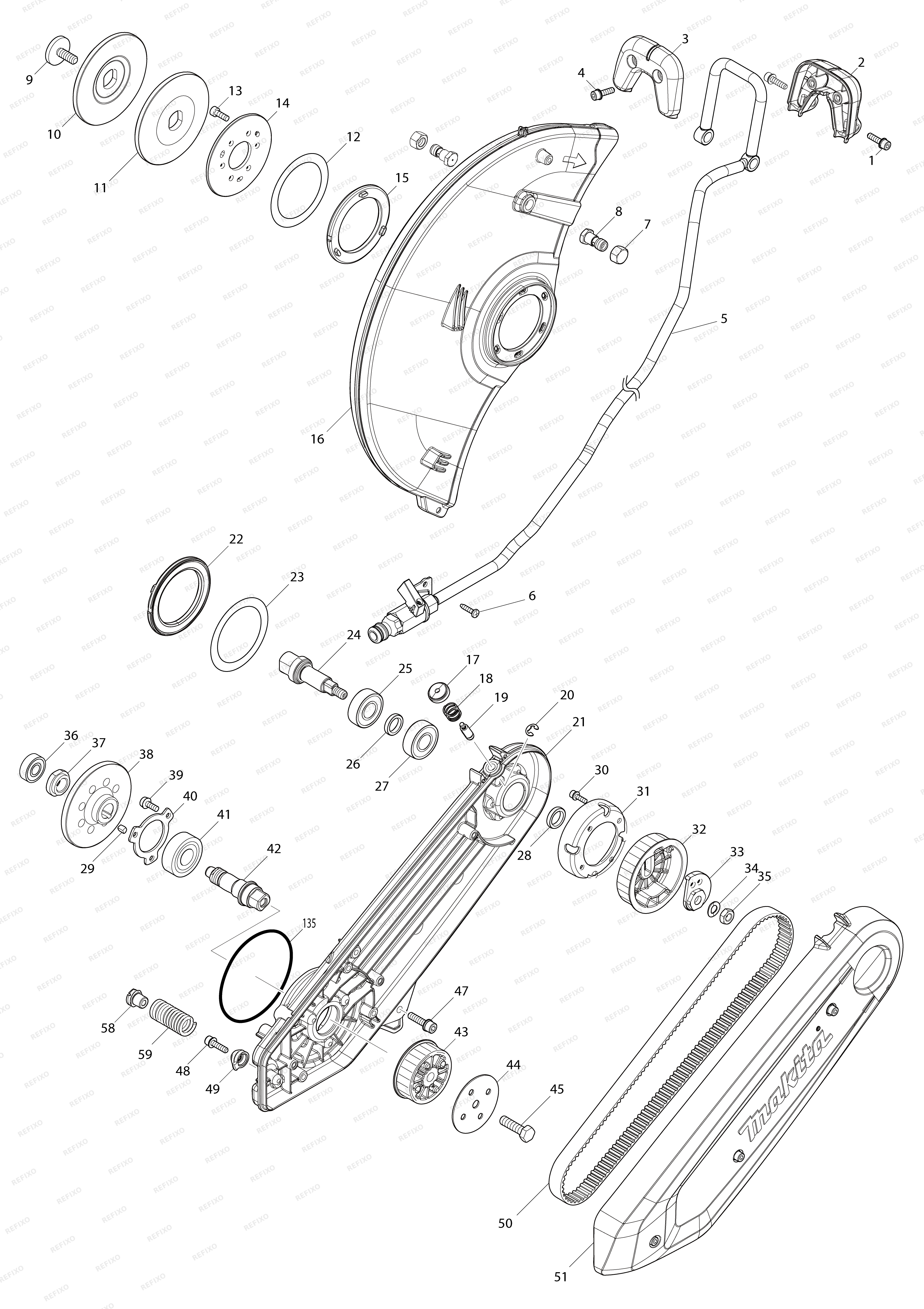 MAKITA CE001G — схема запчастей