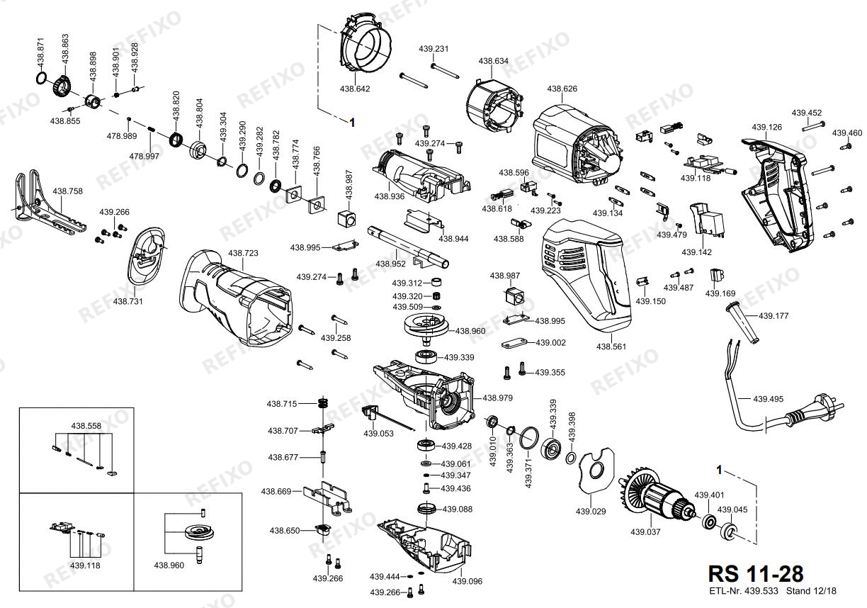 Flex RS 11-28 — схема запчастей