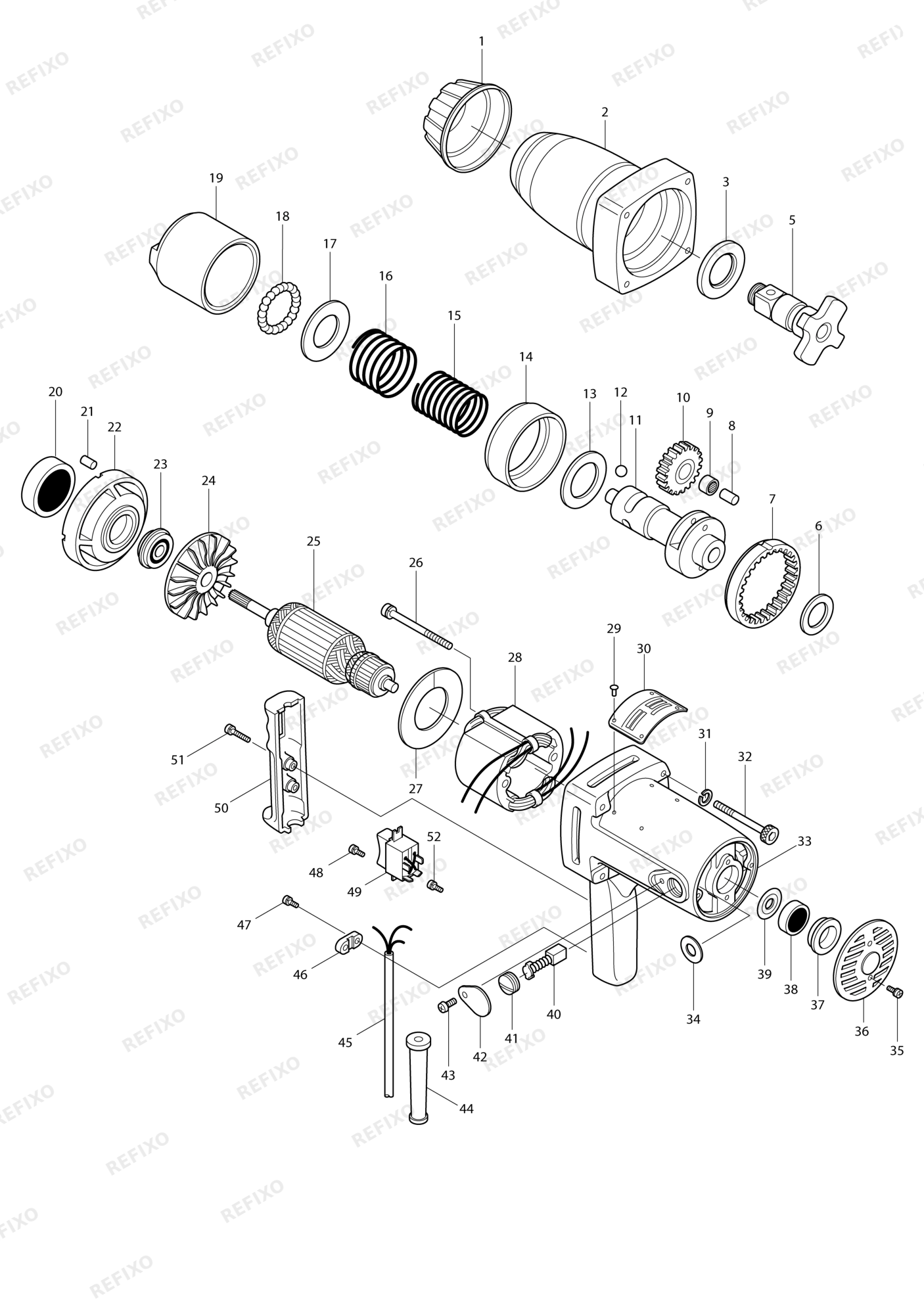 MAKITA 6910 — схема запчастей