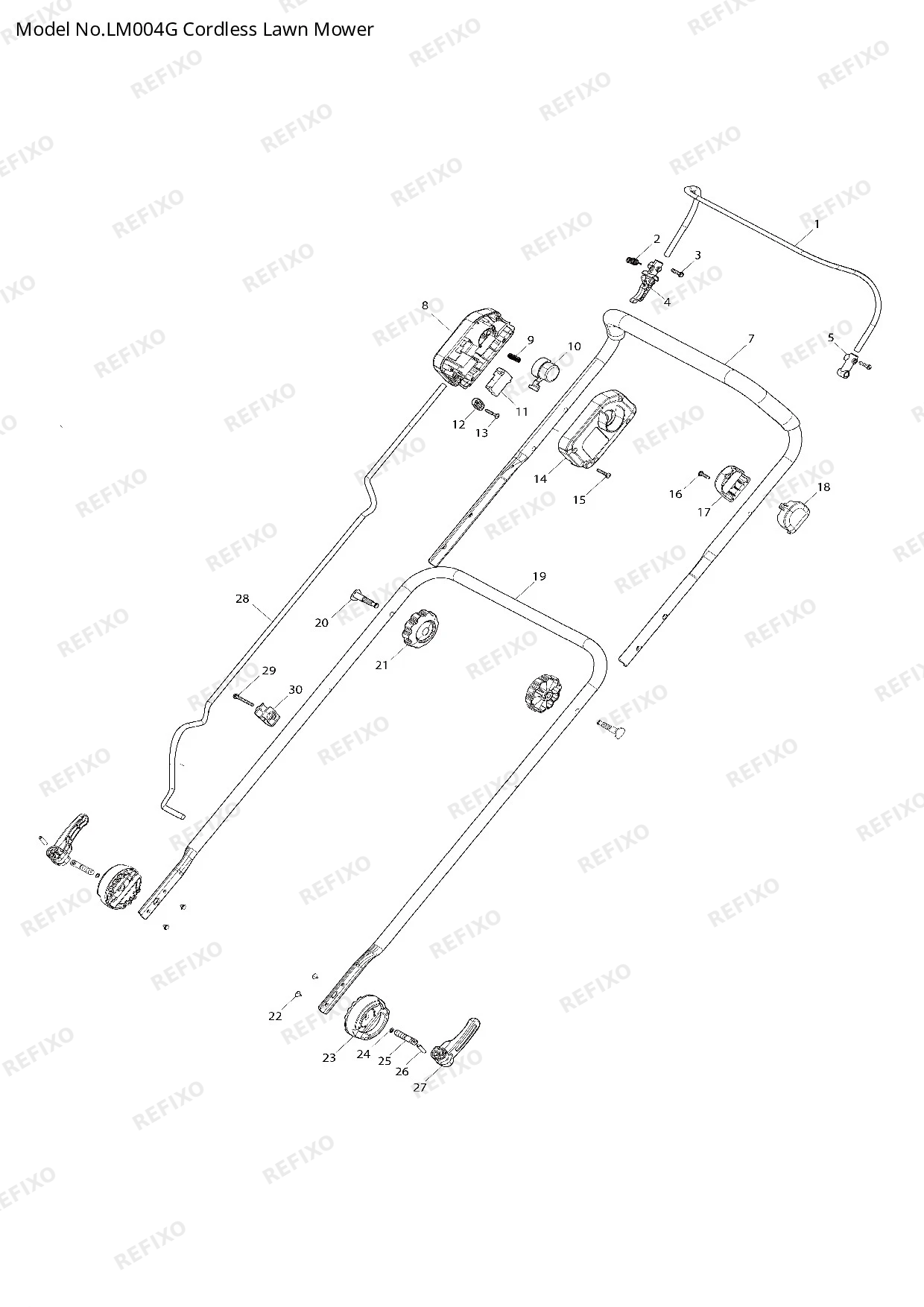 MAKITA LM004G — схема запчастей
