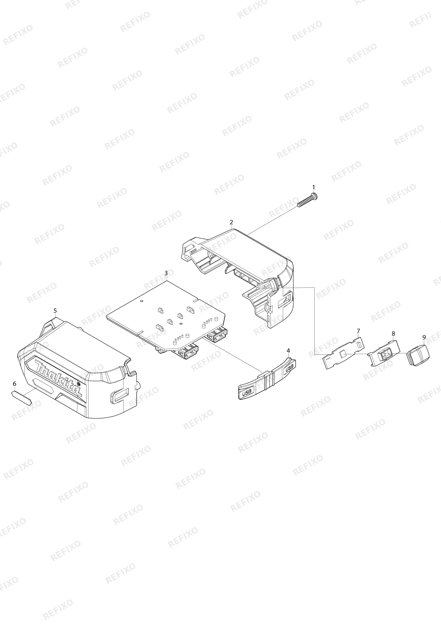 MAKITA ADP001G — схема запчастей