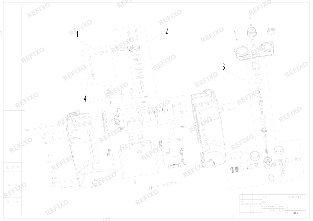 Greenworks 4100302_Exploded view — схема запчастей