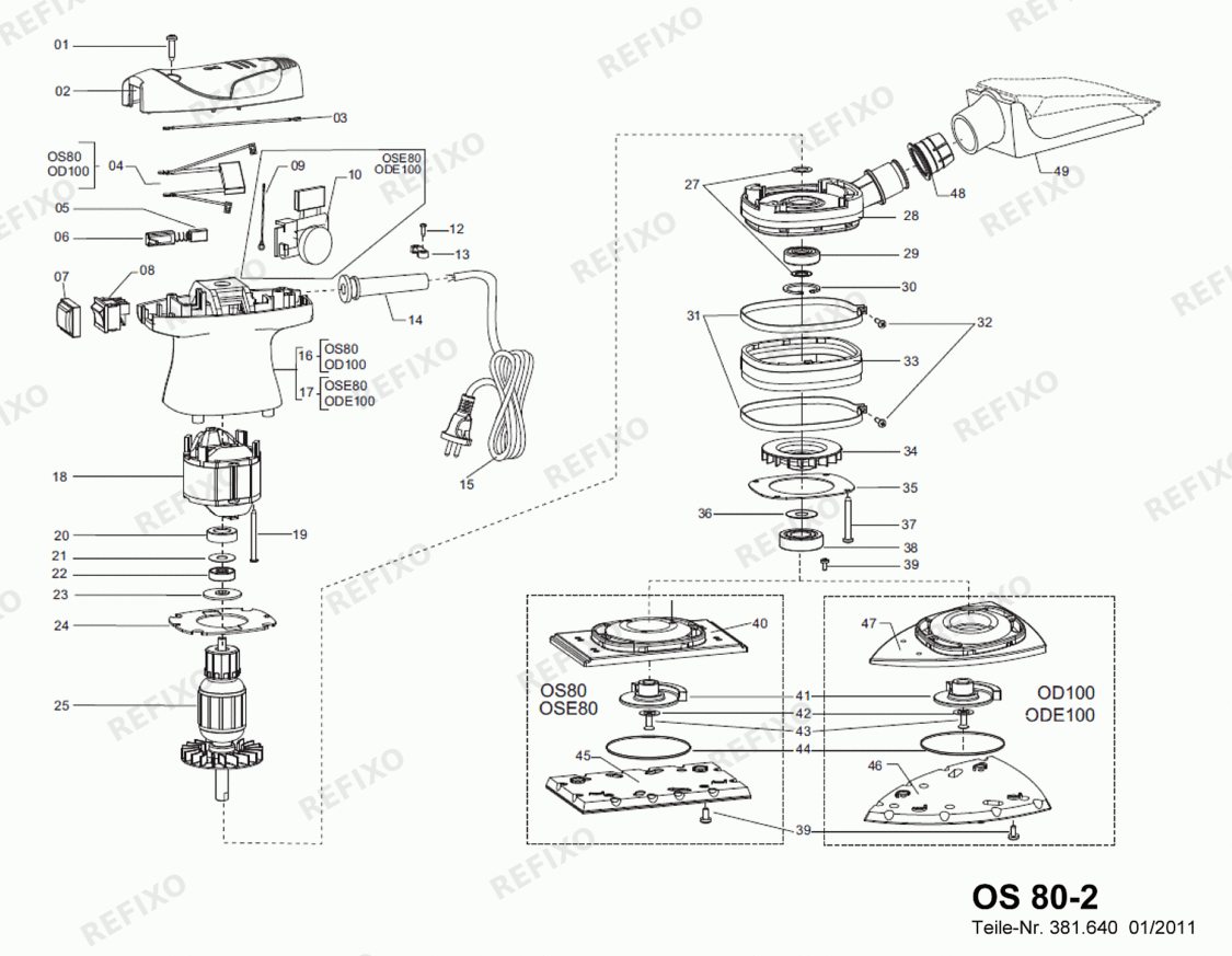 Flex OS 80-2 379026 — схема запчастей