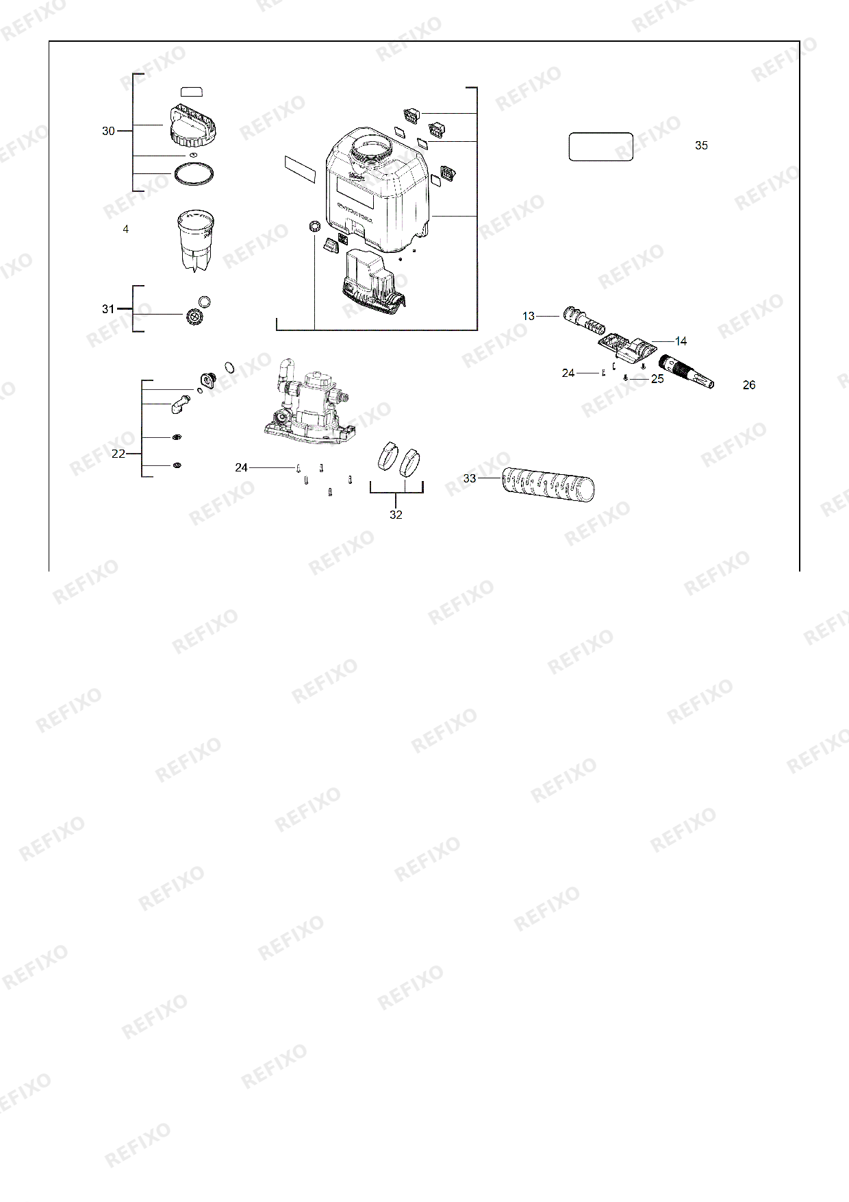MILWAUKEE M18BPFP WST 4933464965 4000469945 — схема запчастей
