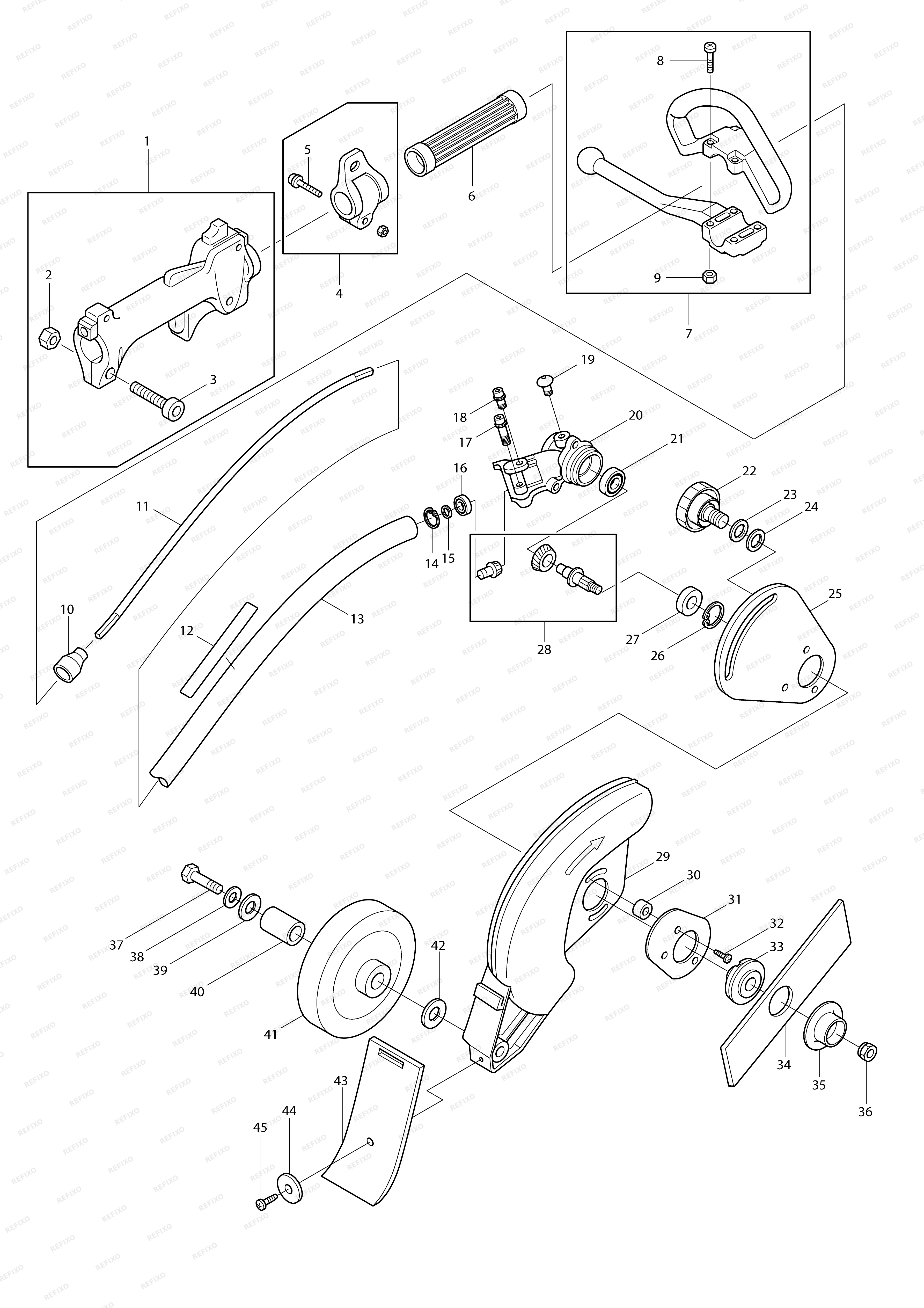MAKITA ETR2500 — схема запчастей
