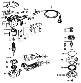 Festool ET 2 E - эксцентриковая шлифмашина 487198 — схема запчастей