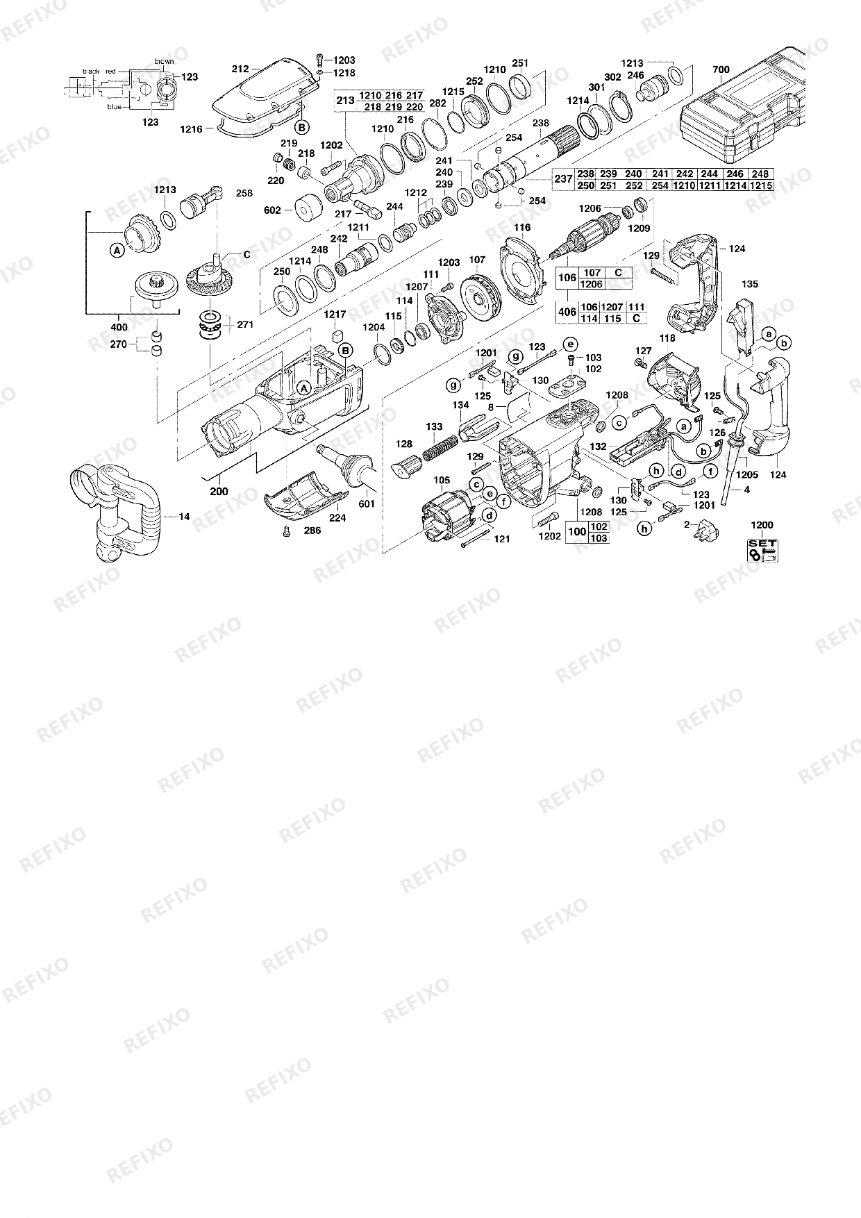 MILWAUKEE K900K 4933375650 4000375814 — схема запчастей