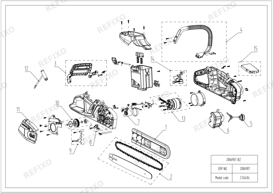 Greenworks 2006907-Exploded view-更新-2.2 — схема запчастей