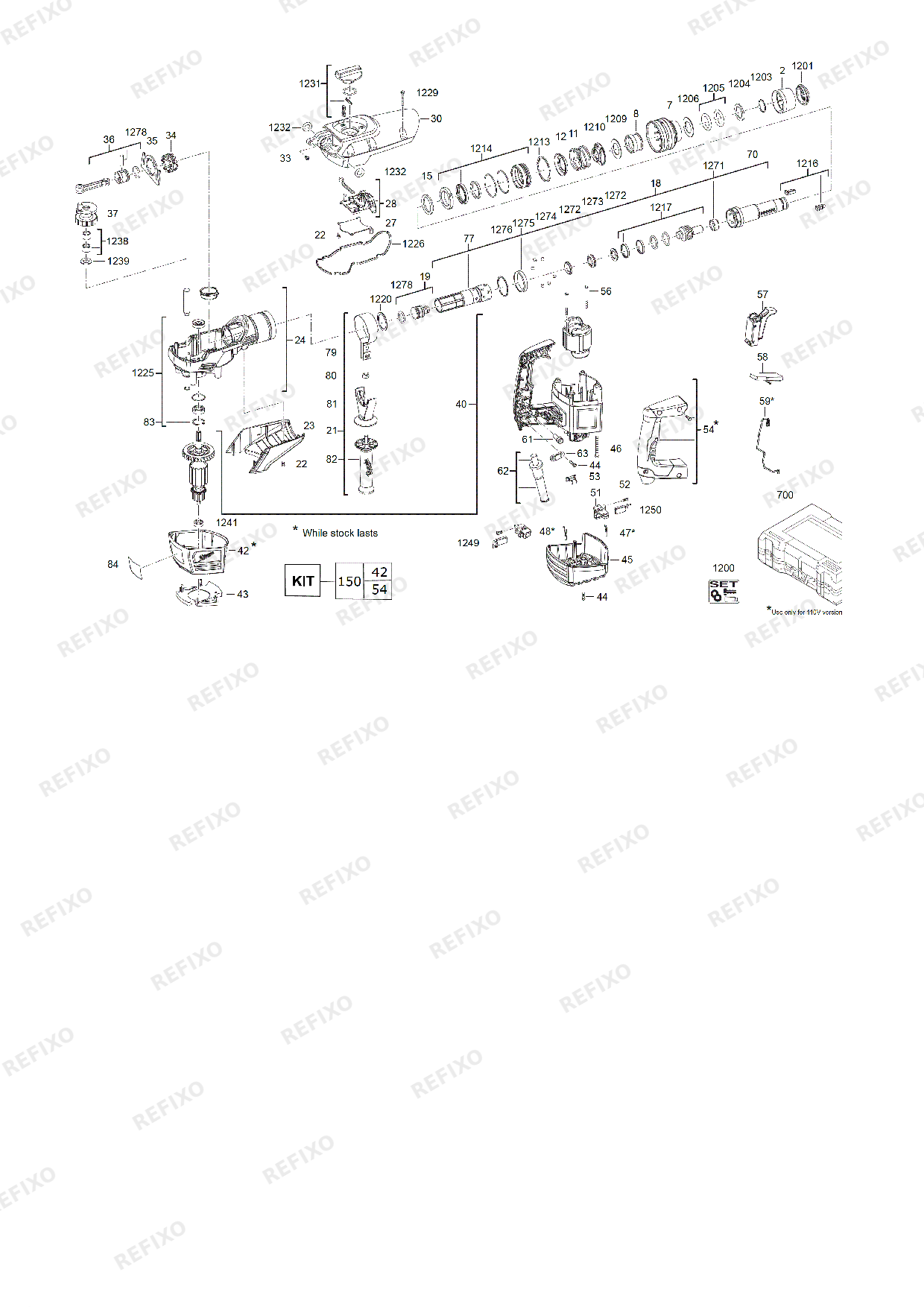 MILWAUKEE K500ST 4933443180 4000443181 — схема запчастей