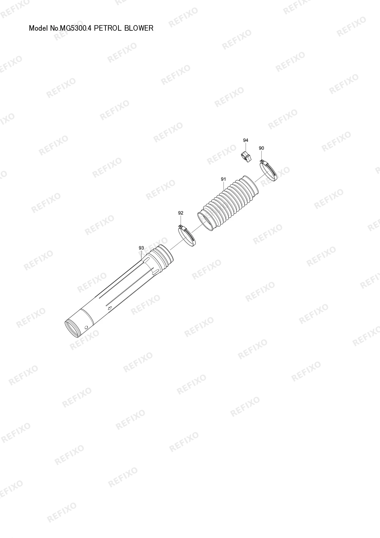 MAKITA MG5300.4 — схема запчастей