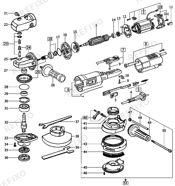 Festool BF 1 E - Bandfeile 488080 — схема запчастей