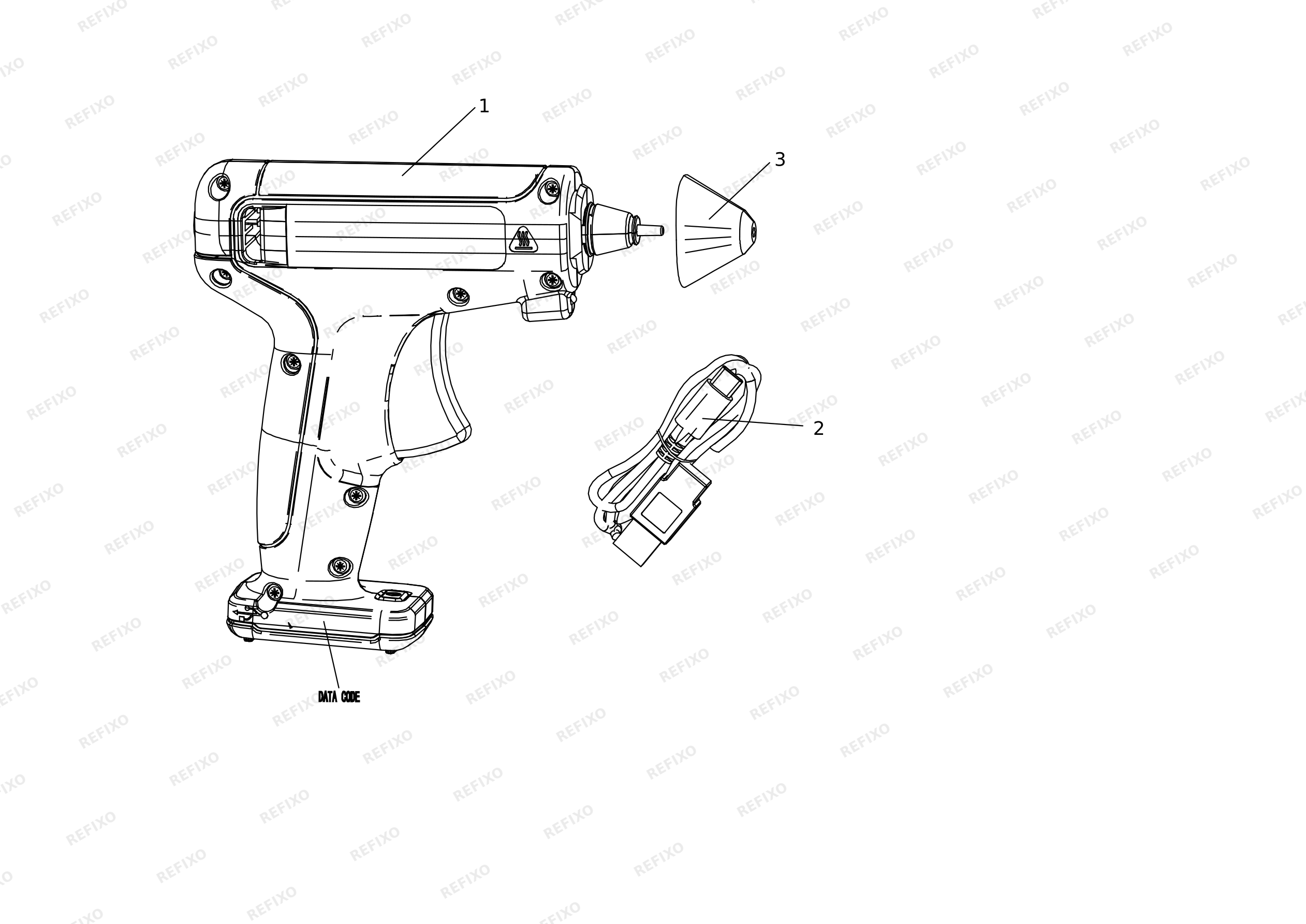 Black&Decker ПИСТОЛЕТ ДЛЯ СКЛЕИВАНИЯ BCGL115OB — схема запчастей
