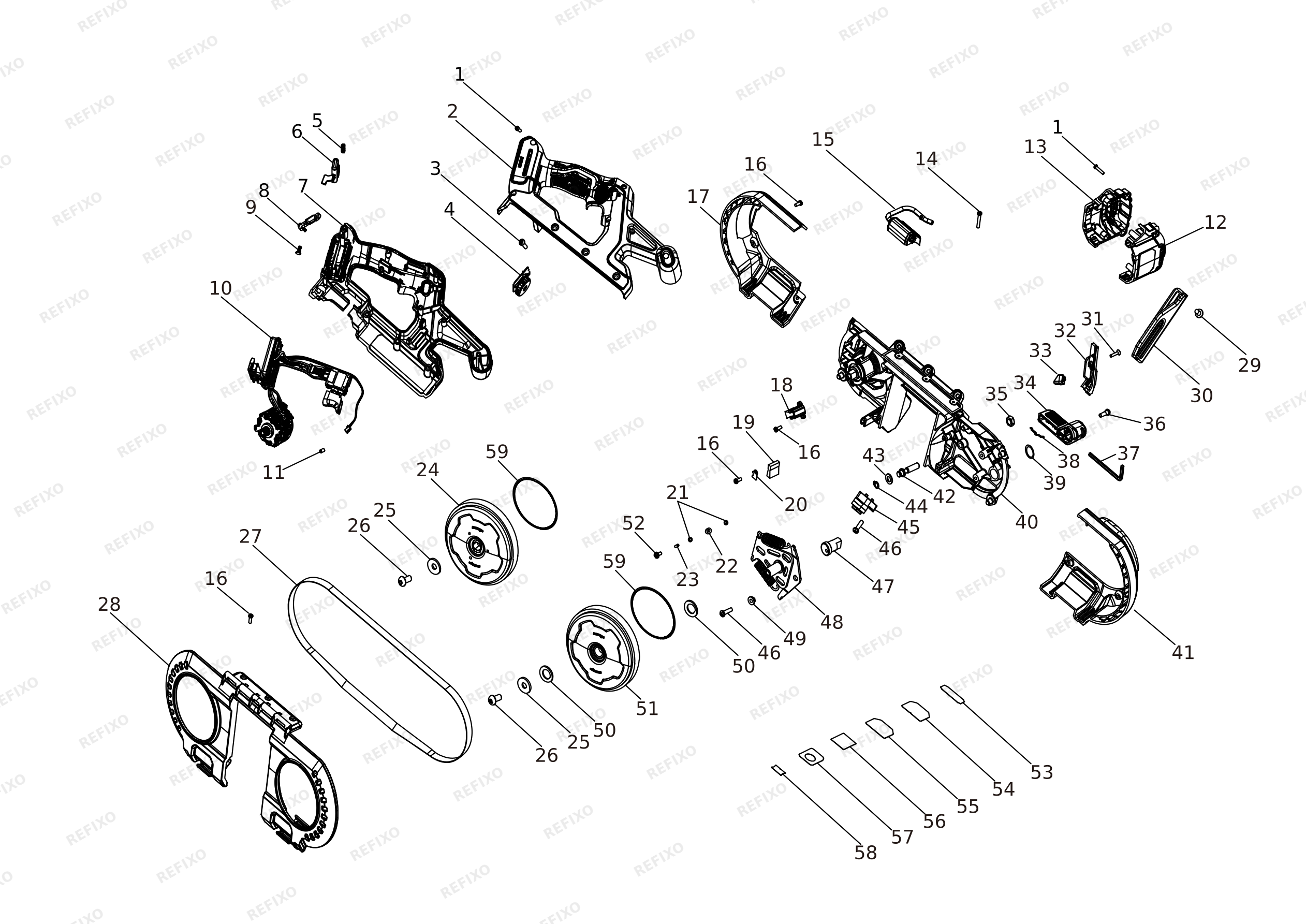DeWalt ????????? ???? DCS378N — схема запчастей