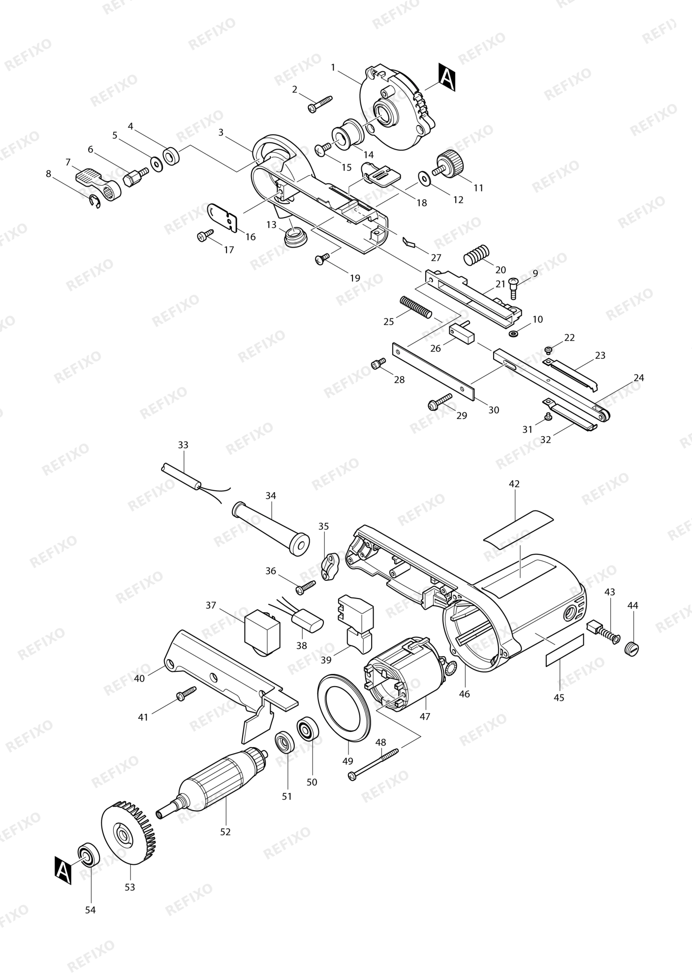 MAKITA 9032 — схема запчастей