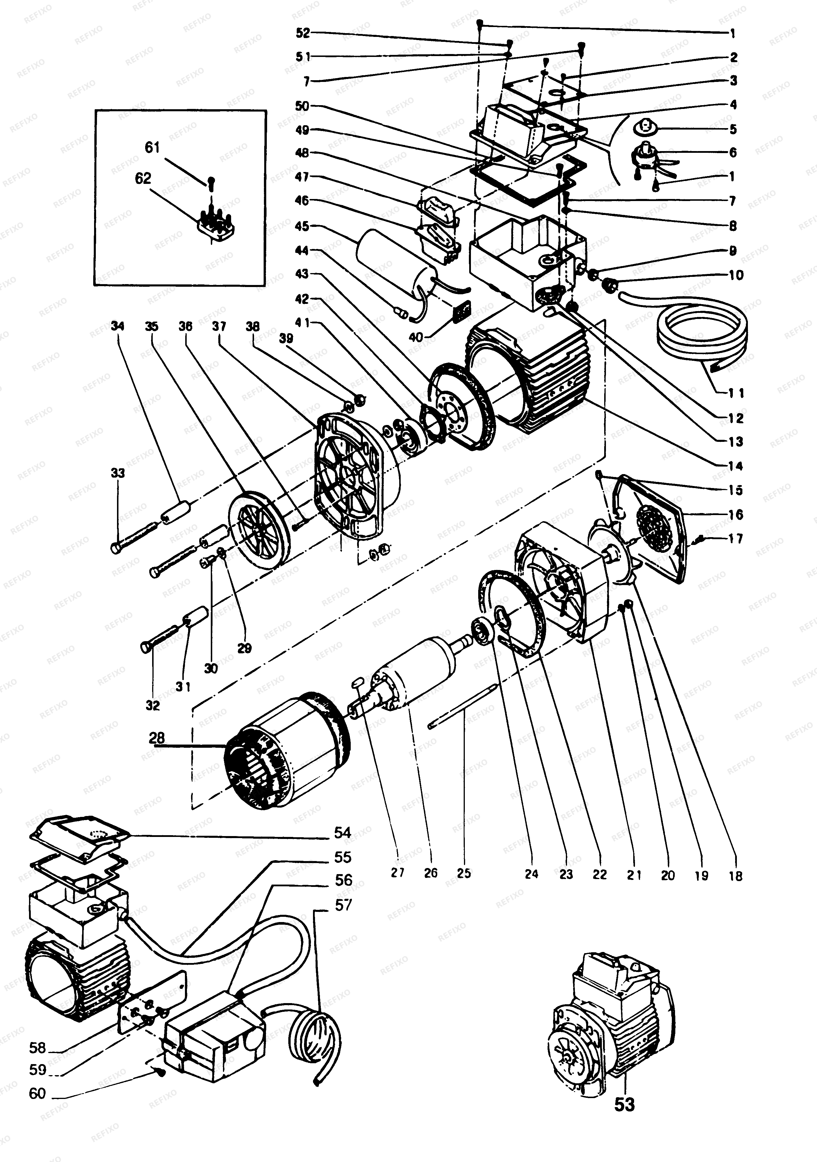 DeWalt РЕЙСМУСНЫЙ СТАНОК DW1153----A — схема запчастей