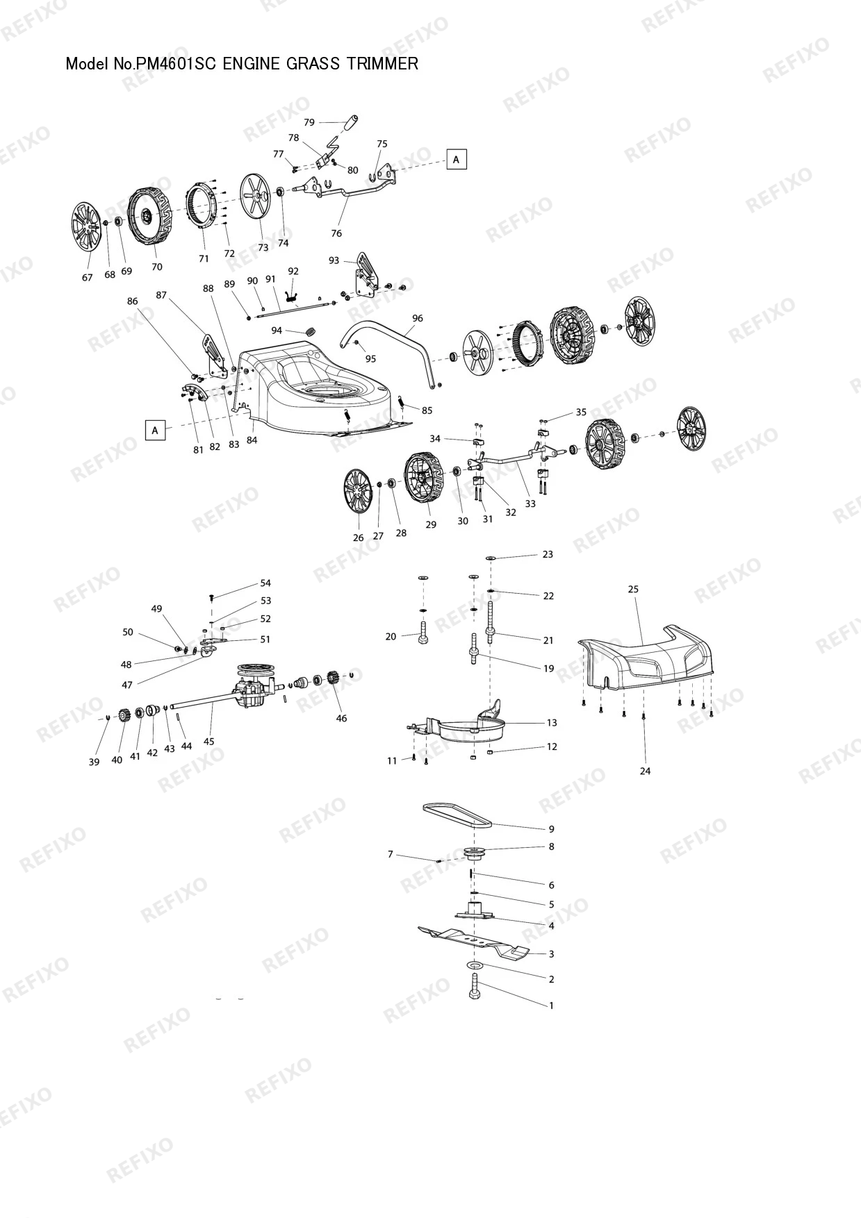 MAKITA PM4601SC — схема запчастей