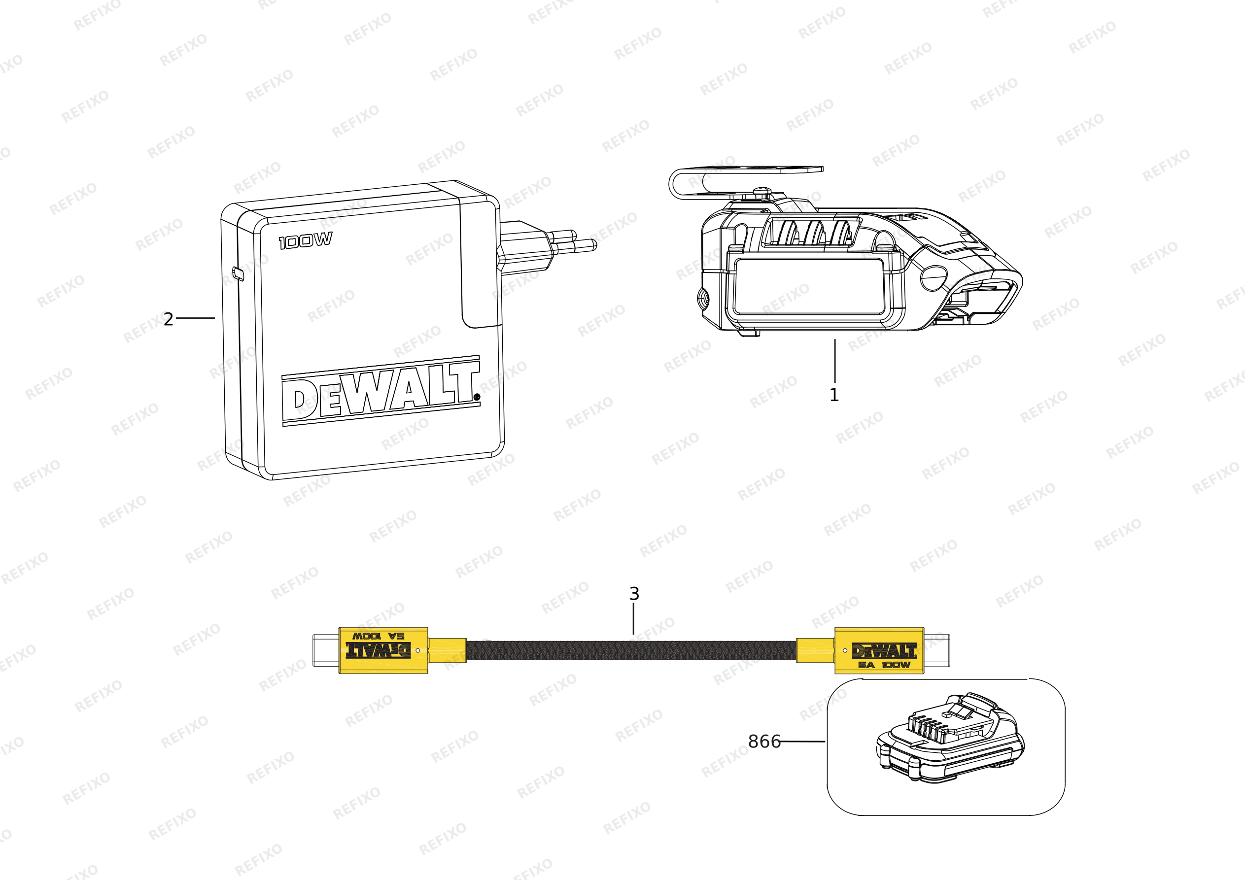 DeWalt ЗАРЯДНОЕ УСТРОЙСТВО DCB094H2 — схема запчастей