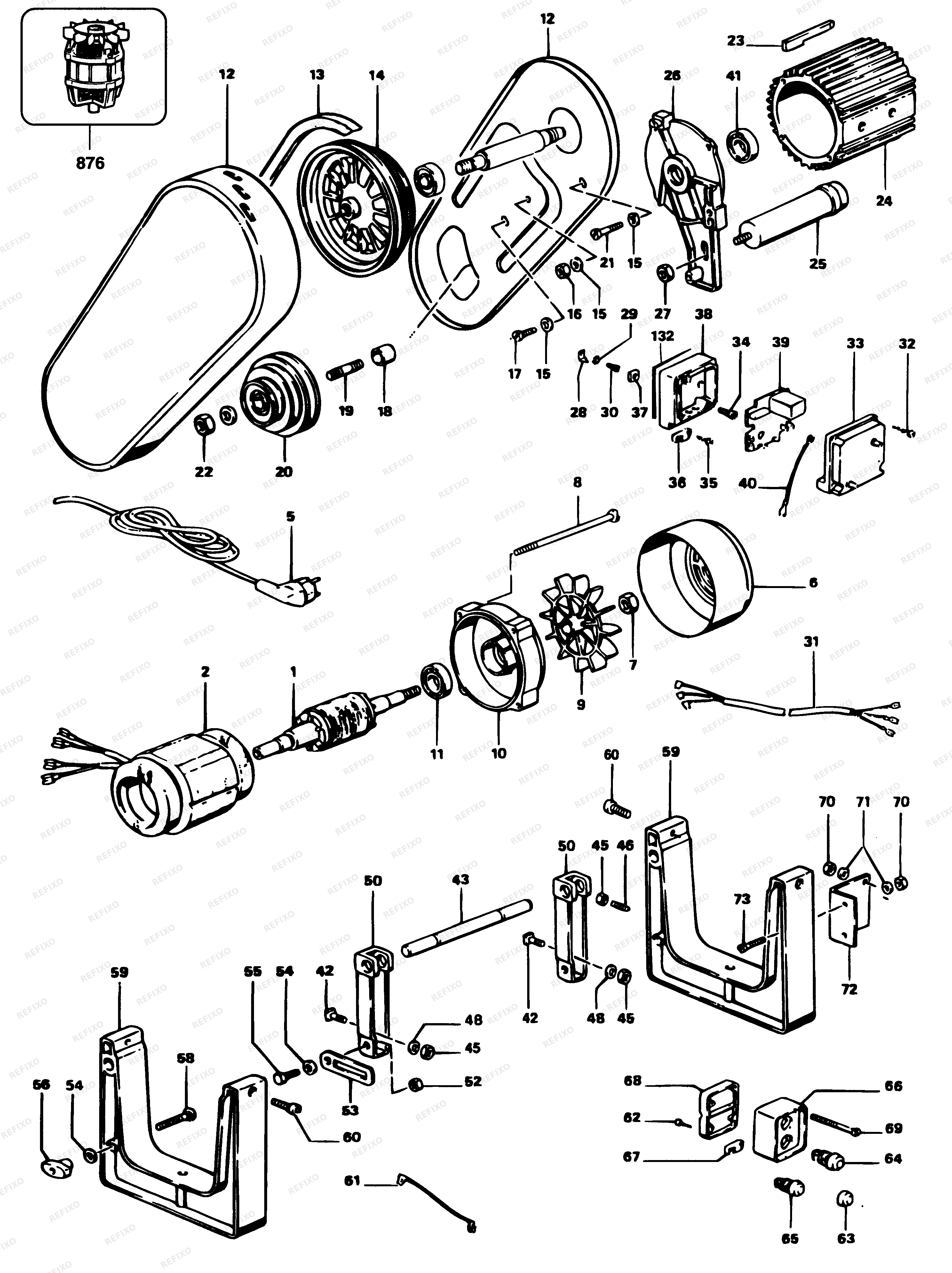 DeWalt ТОКАРНЫЙ СТАНОК DB180-----A — схема запчастей
