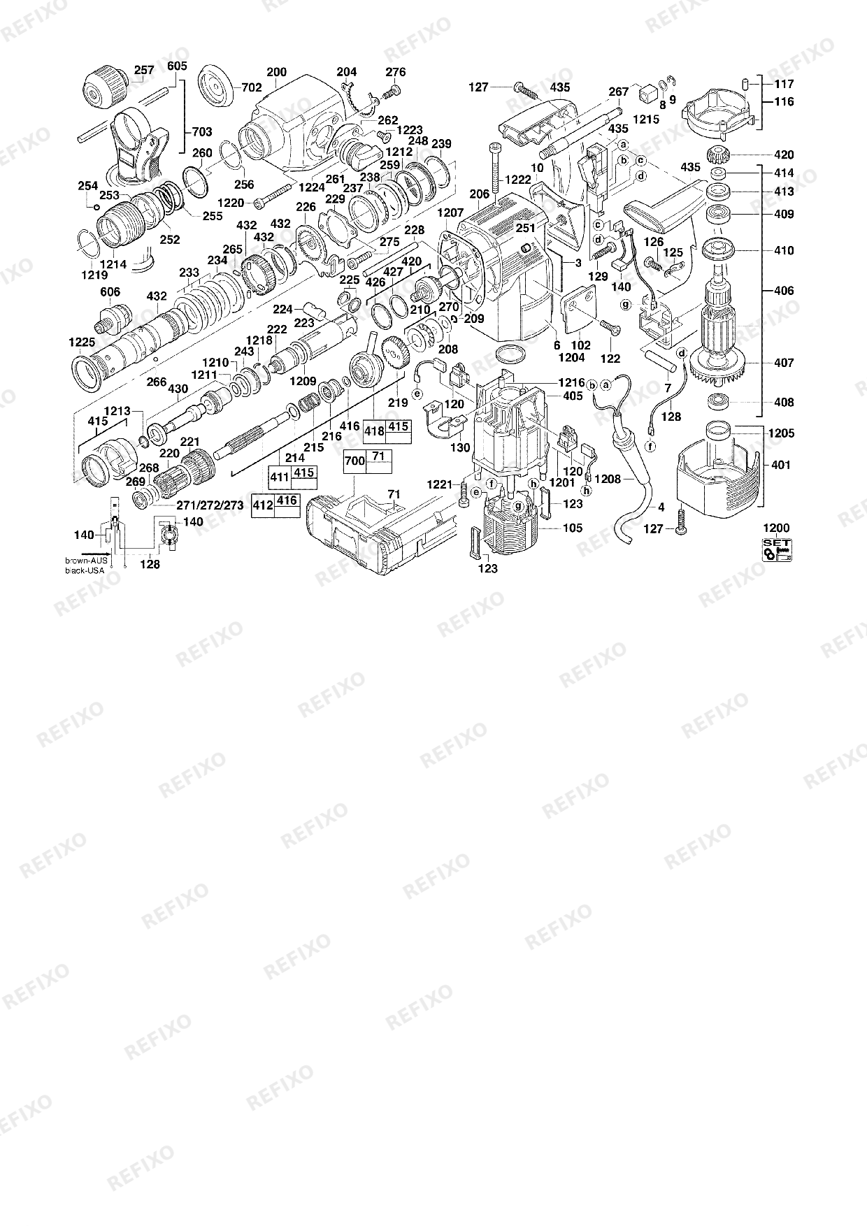 MILWAUKEE PLH32XE 4933384026 4000384027 — схема запчастей