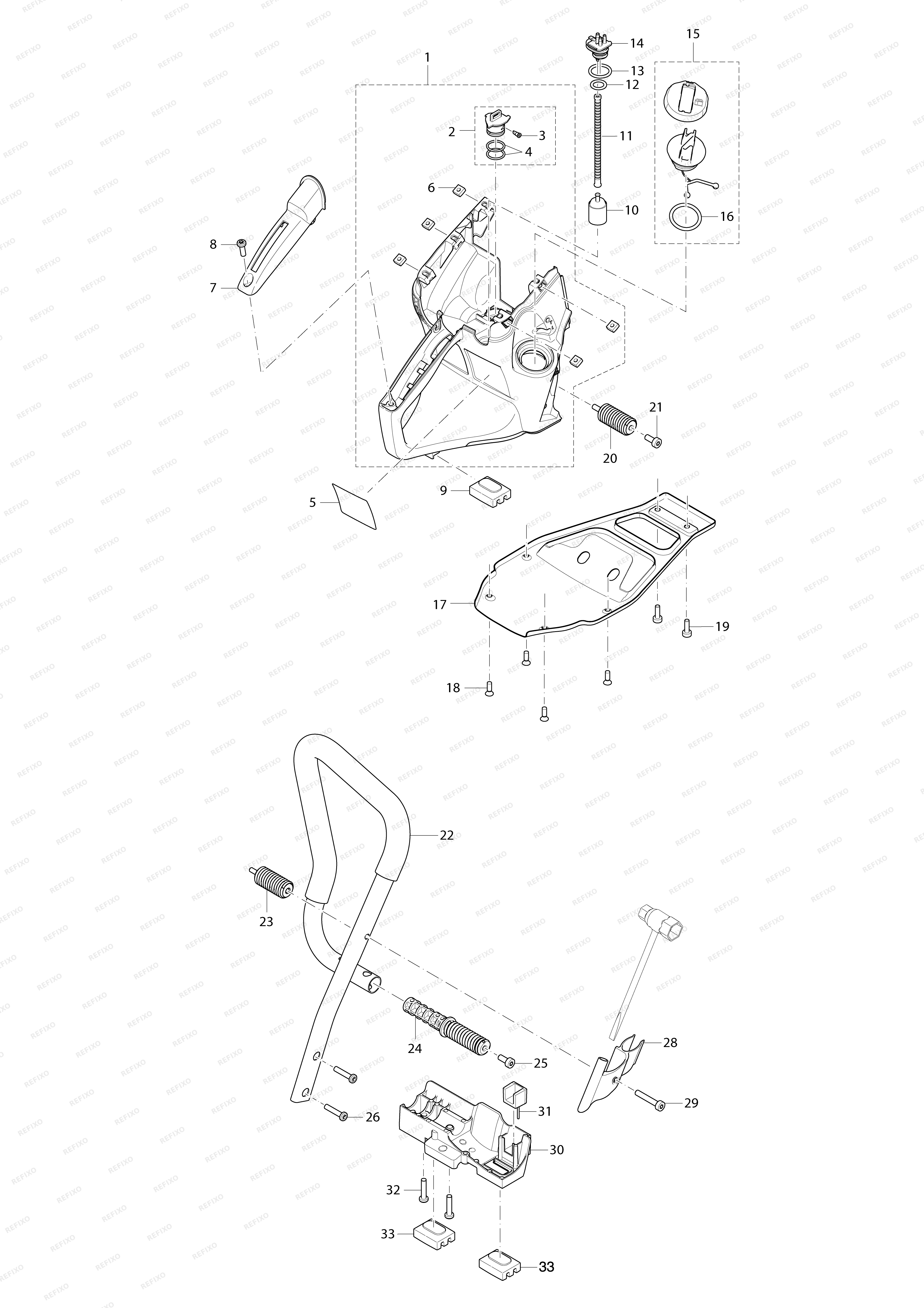 MAKITA EK6101 — схема запчастей