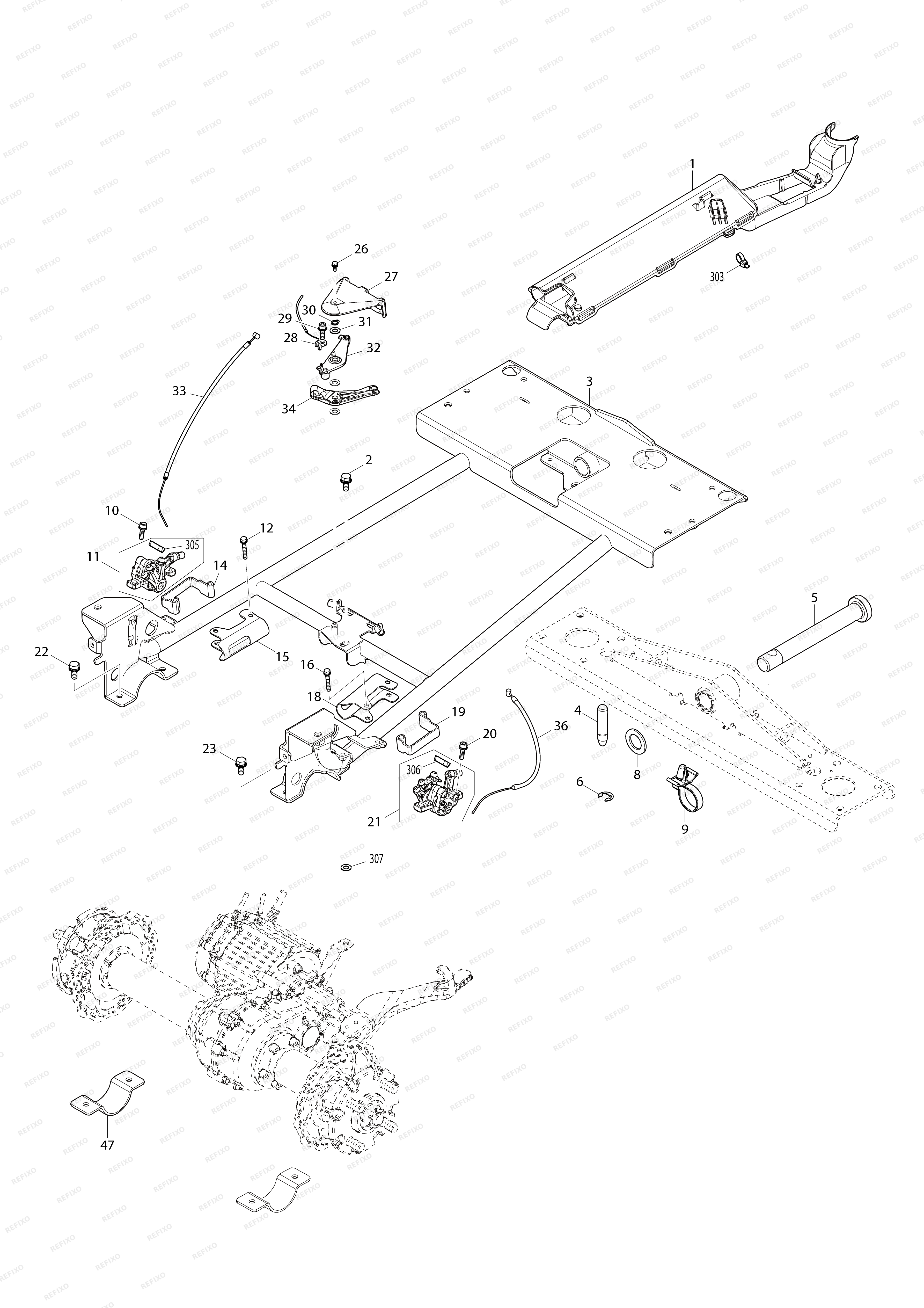 MAKITA DCU602 — схема запчастей