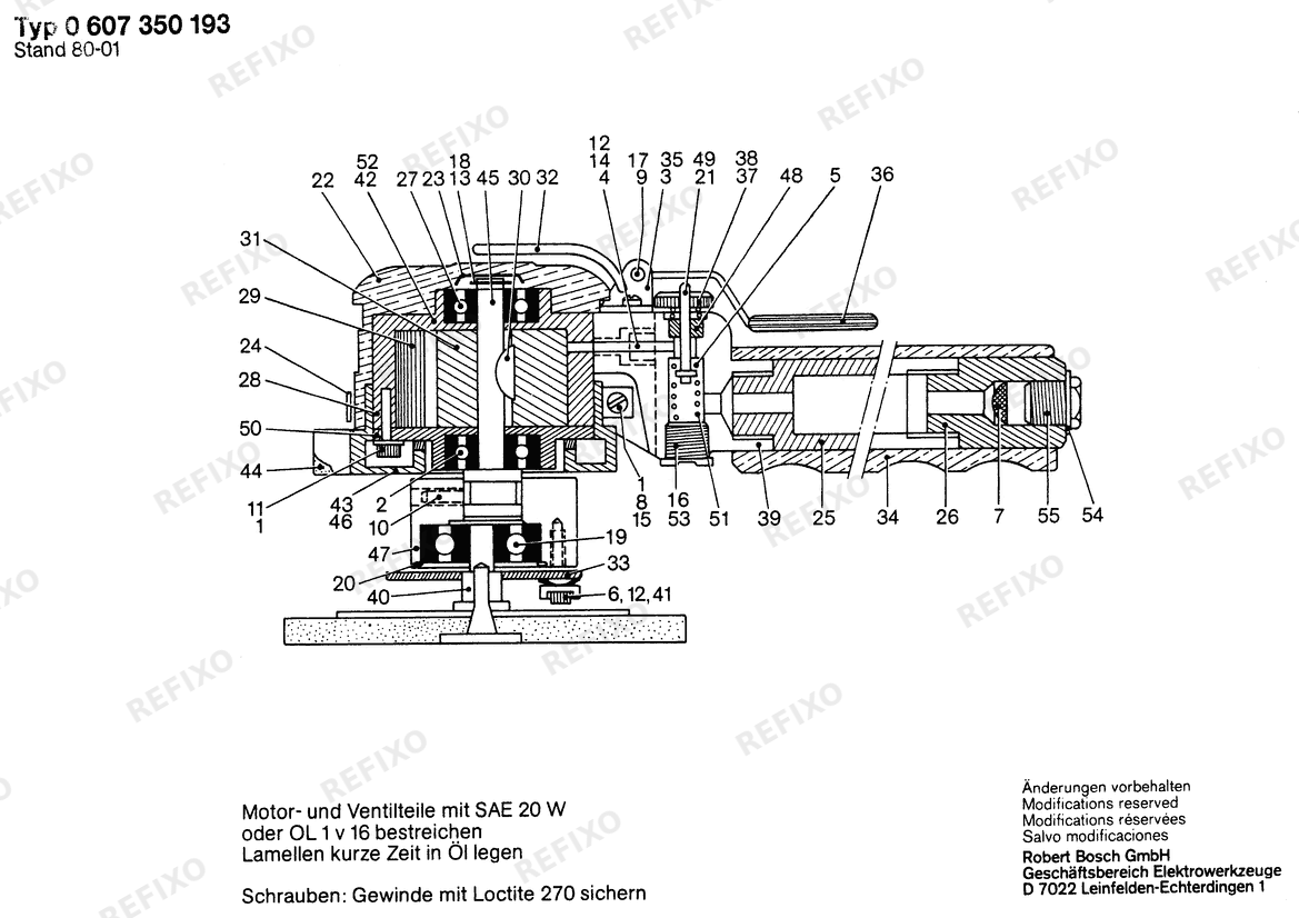 Bosch Pw- эксцентриковая шлифмашина Pw- эксцентриковая шлифмашина (0 607 350 193) — схема запчастей