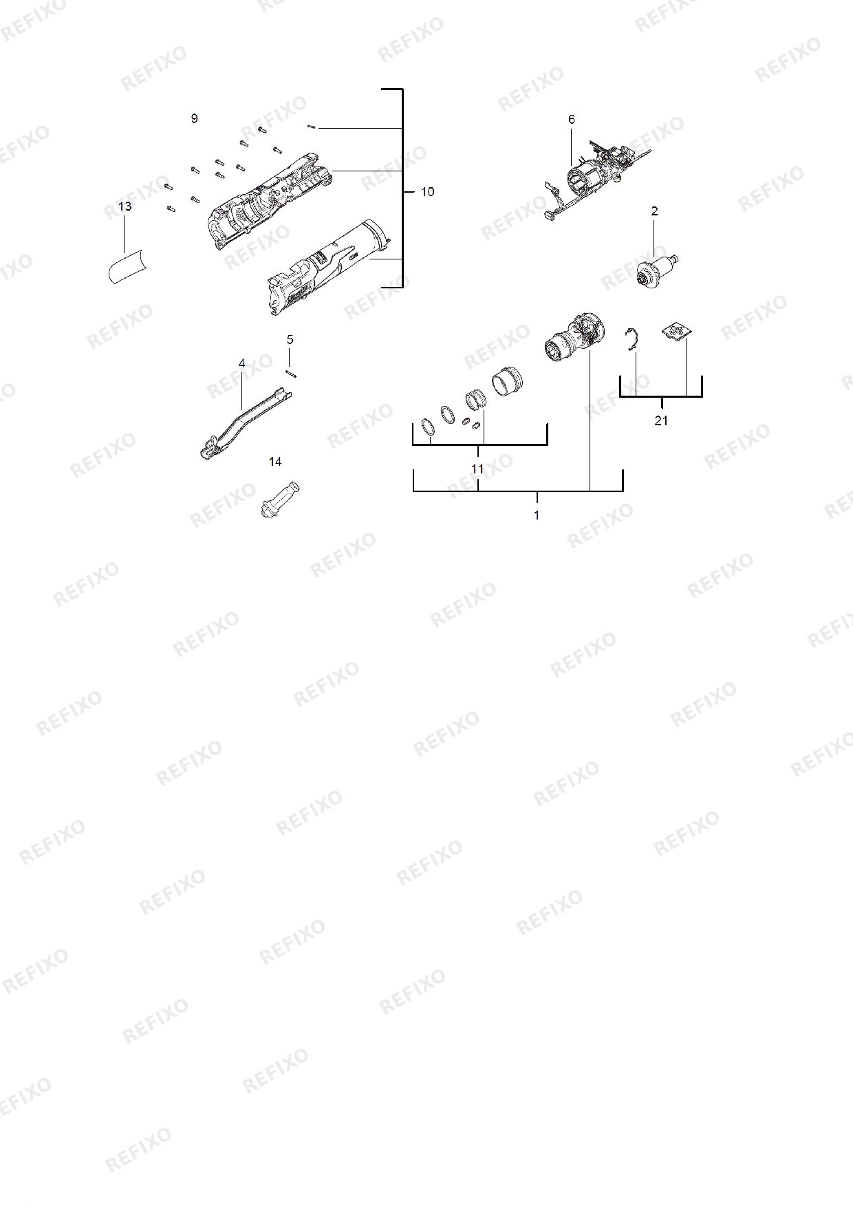 MILWAUKEE M12FTB 0 4933472215 4000483013 — схема запчастей