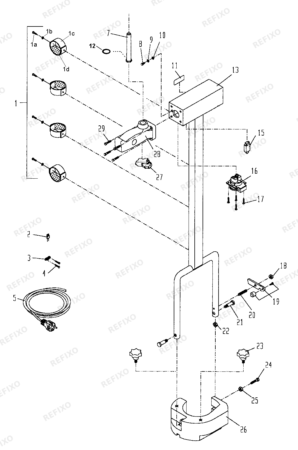 Flex SPI 603 Bodenführungssystem Flex DUO-S2 S3 — схема запчастей