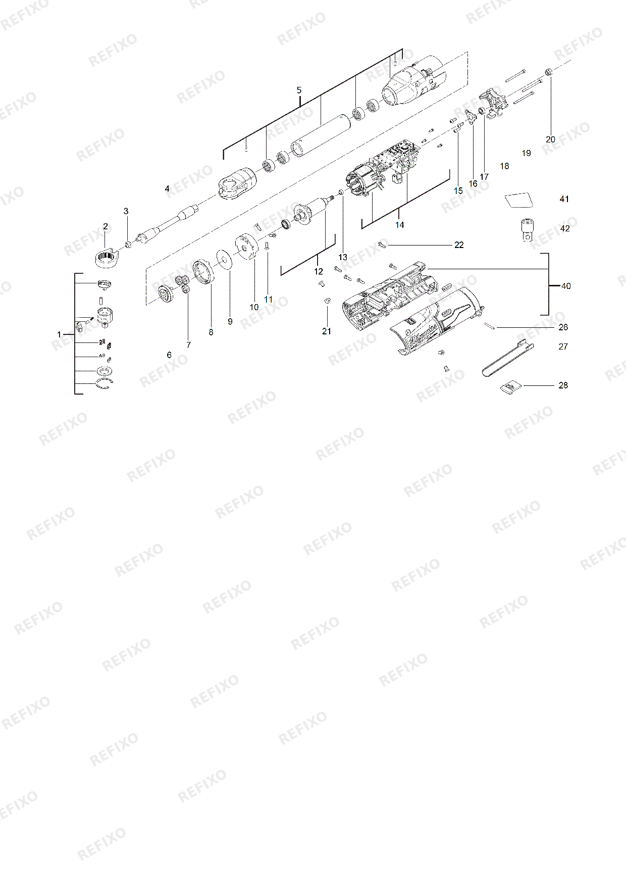MILWAUKEE M12FIR14LR 0 4933471499 4000481134 — схема запчастей
