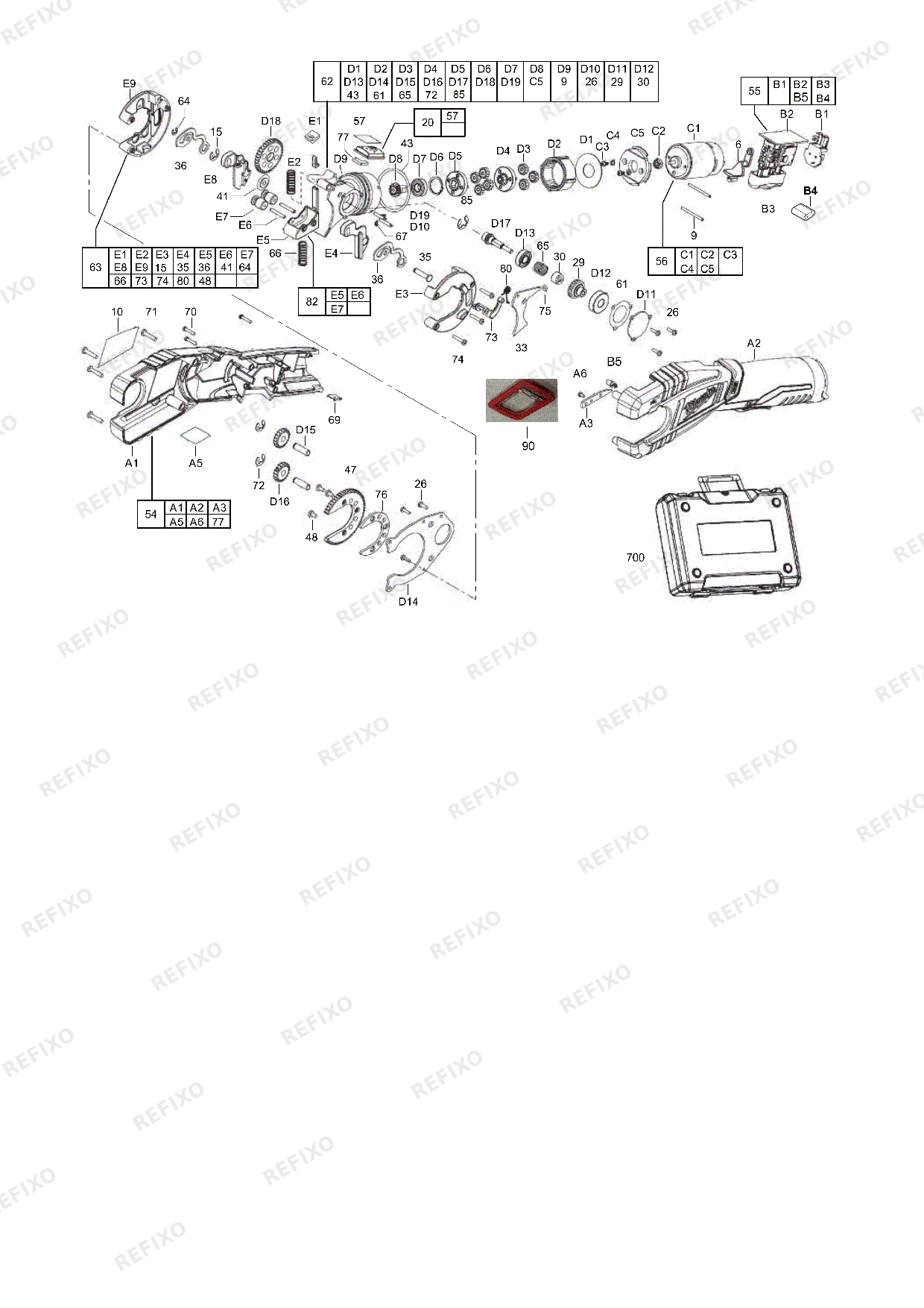 MILWAUKEE C12PC 0 4933411920 4000452322 — схема запчастей
